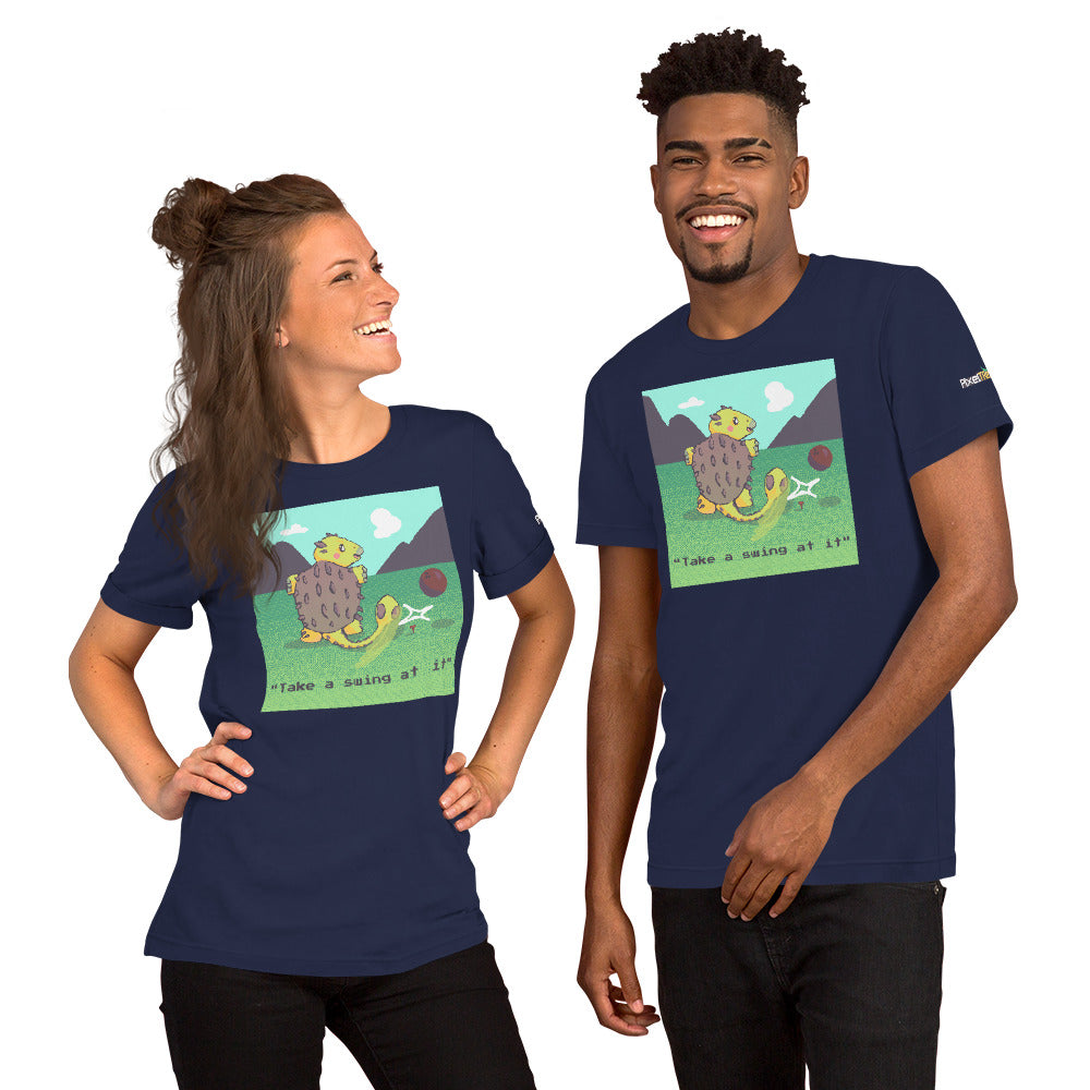 PixelTRex™ – Anky “Take a swing at it” T-Shirt