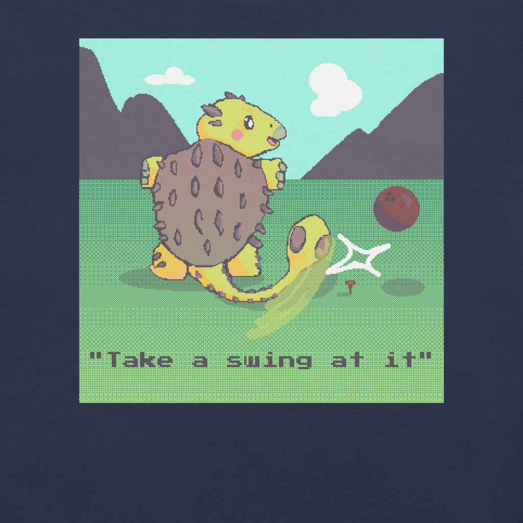 PixelTRex™ – Anky “Take a swing at it” T-Shirt