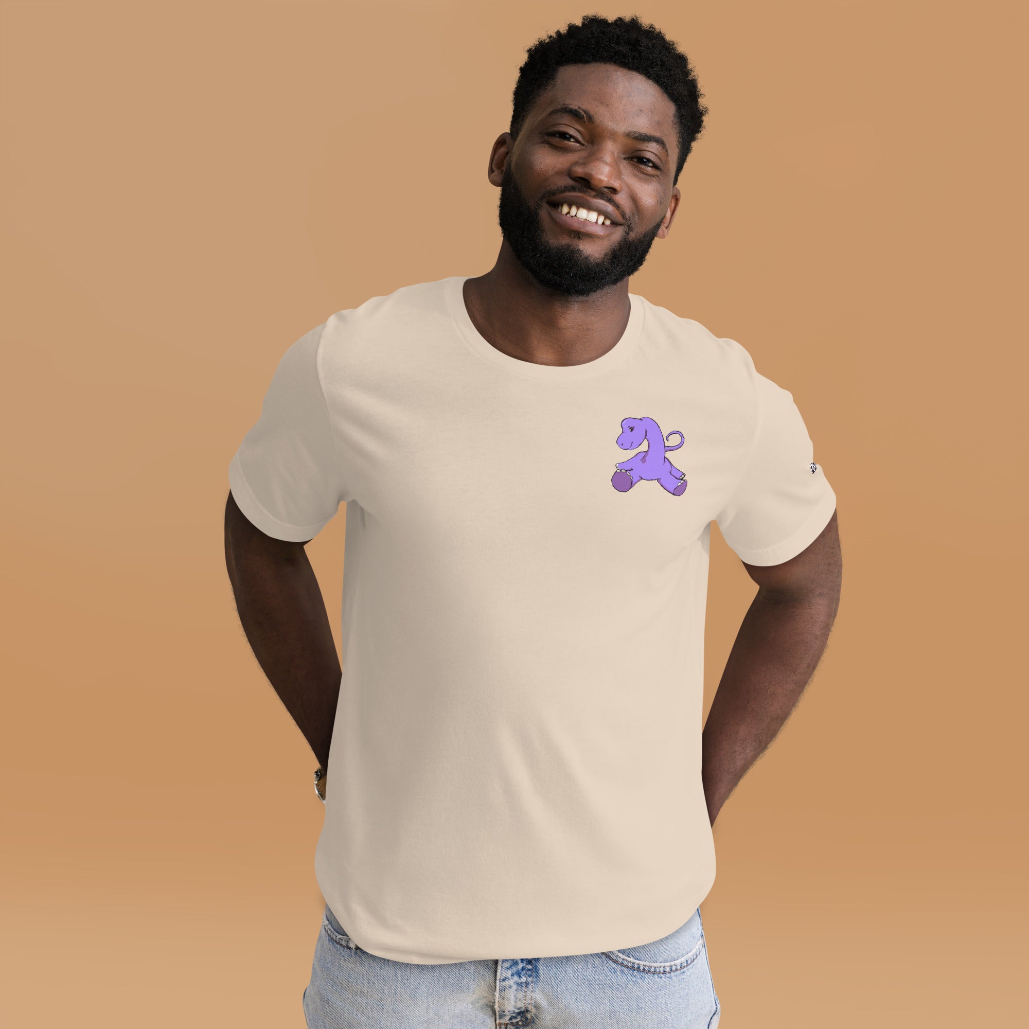 PixelTRex™ – Bracey the Brachiosaurus Pixel Dinosaur Pocket Tee