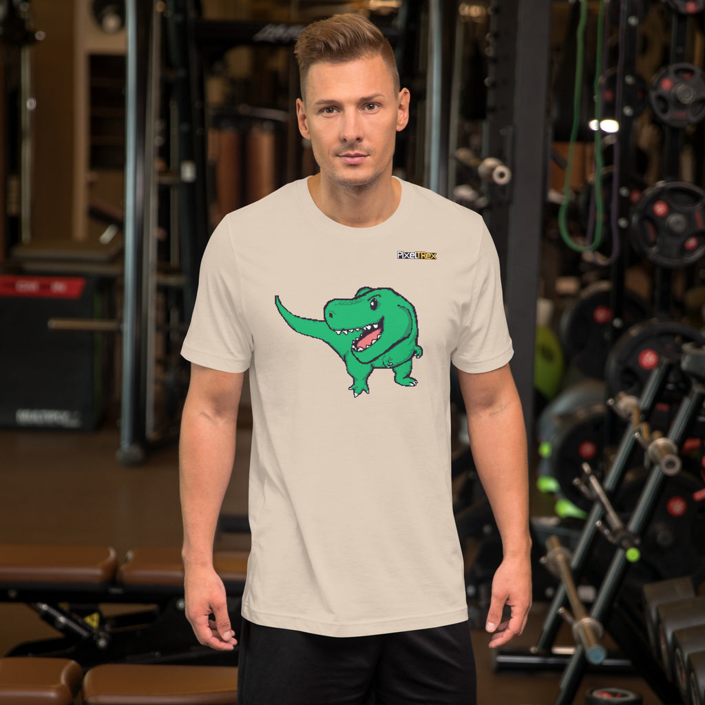 PixelTRex™ – Trex the T-Rex Pixel Dinosaur T-Shirt