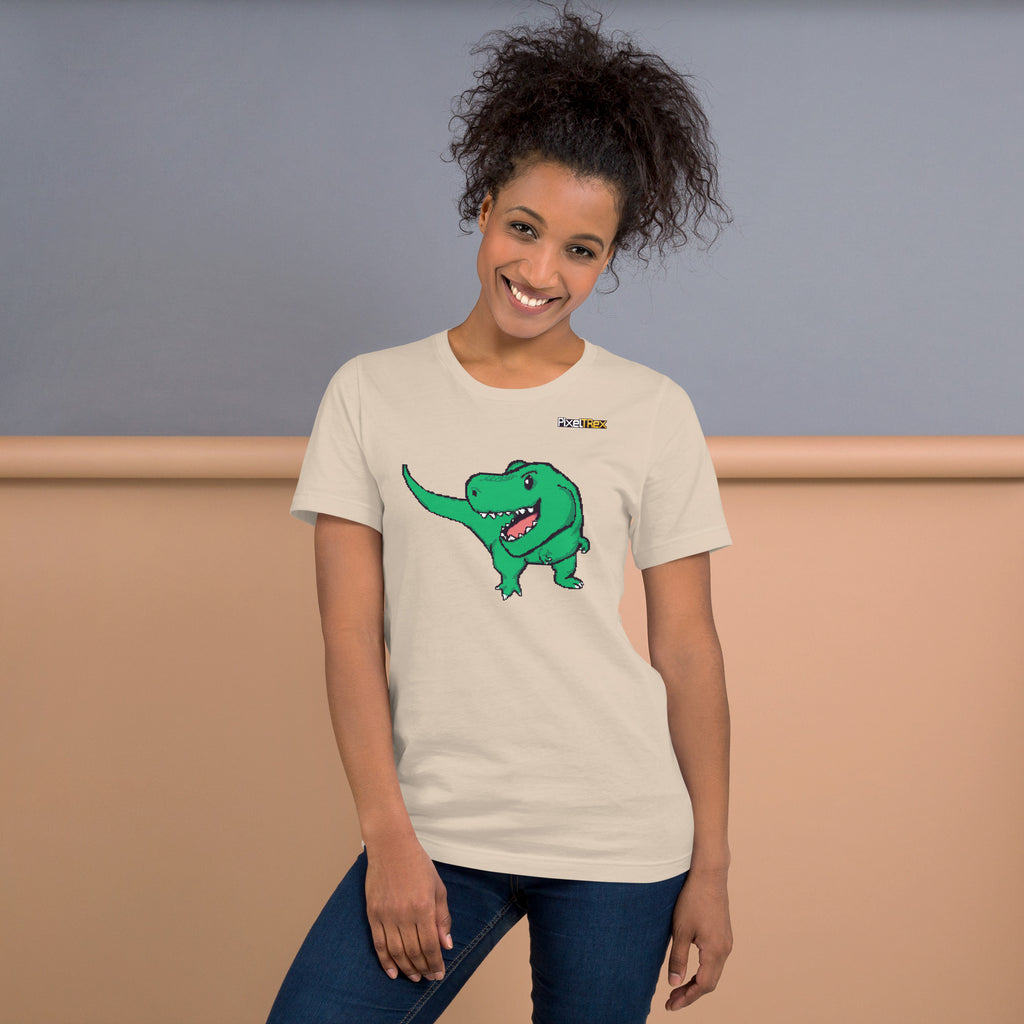 PixelTRex™ – Trex the T-Rex Pixel Dinosaur T-Shirt