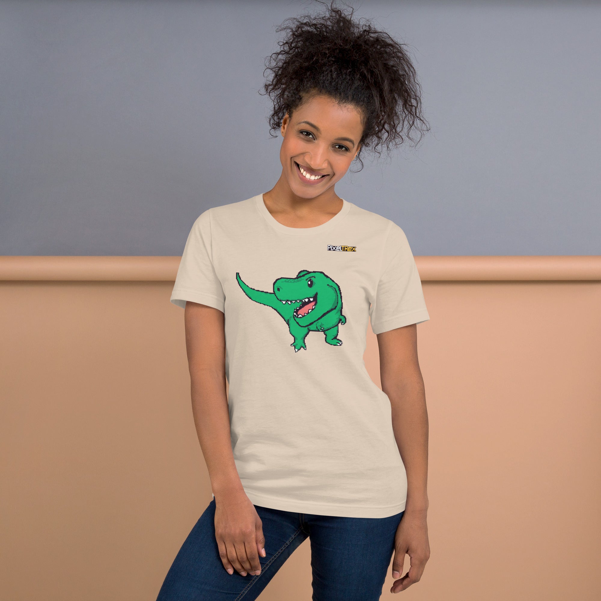 PixelTRex™ – Trex the T-Rex Pixel Dinosaur T-Shirt