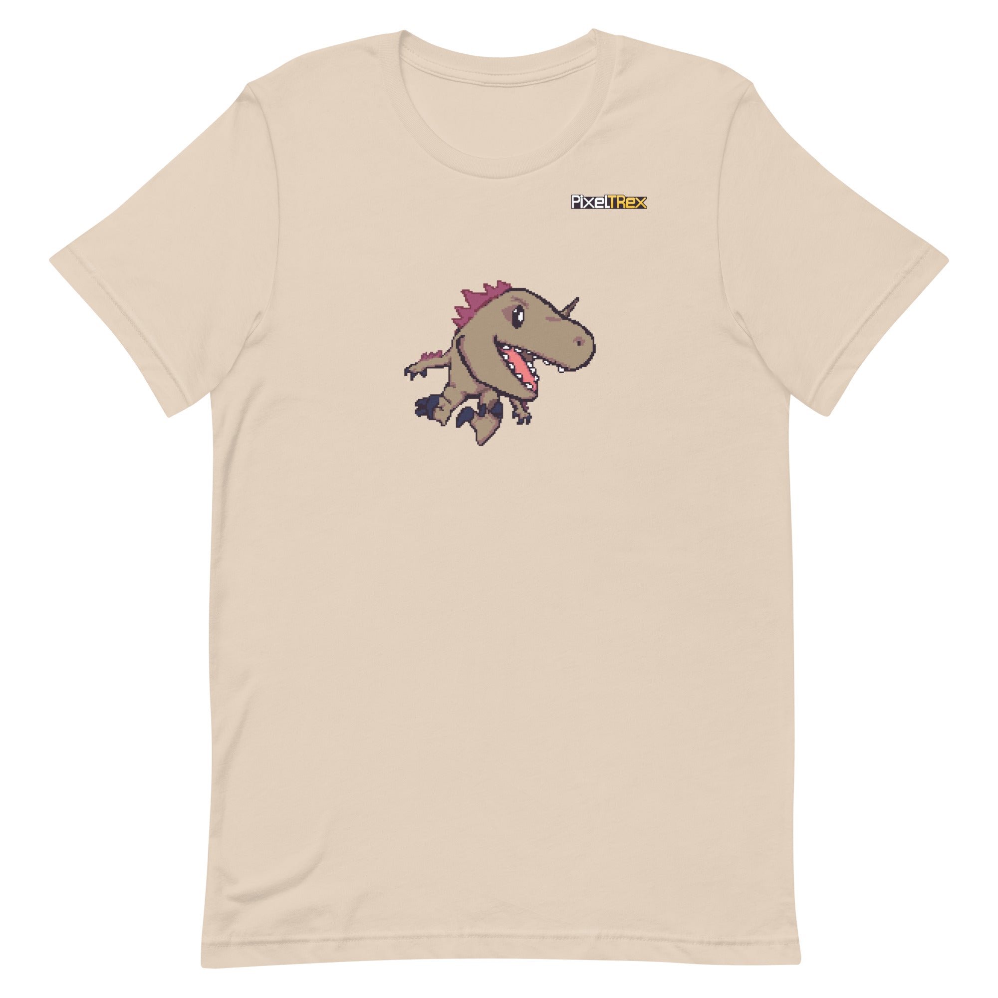 PixelTRex™ – Rap the Raptor Pixel Dinosaur T-Shirt