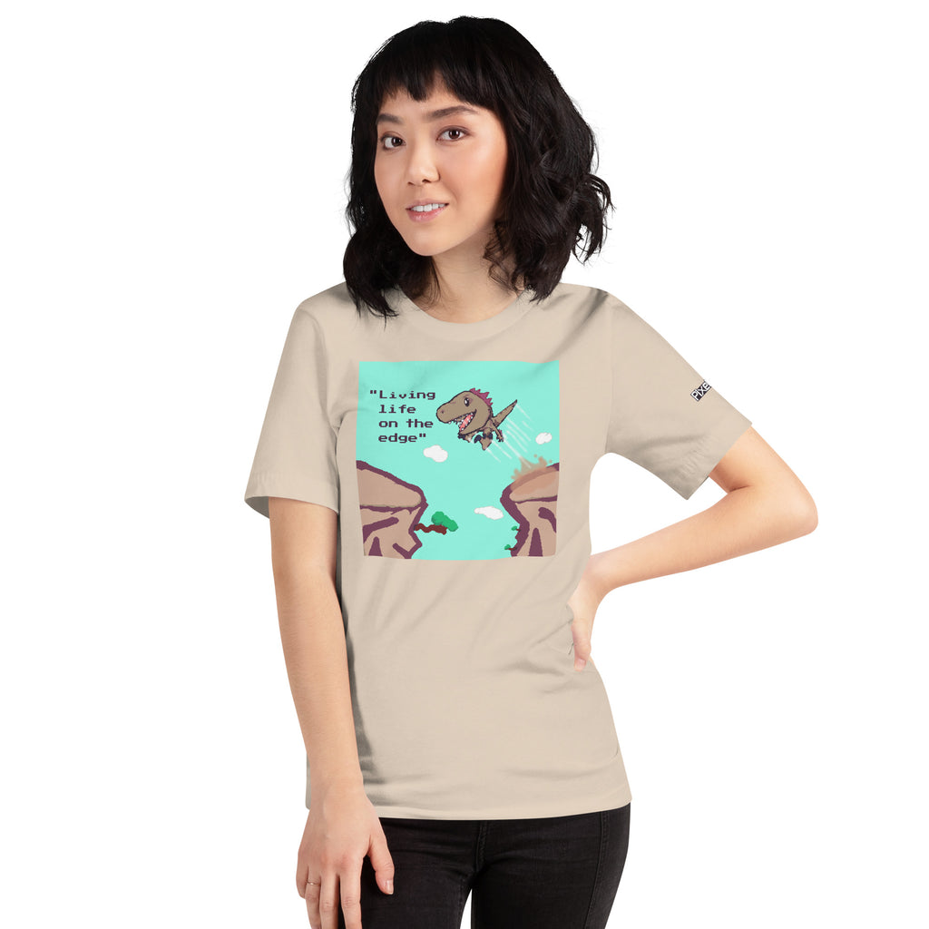 PixelTRex™ – Rap “Living Life on the Edge” T-Shirt