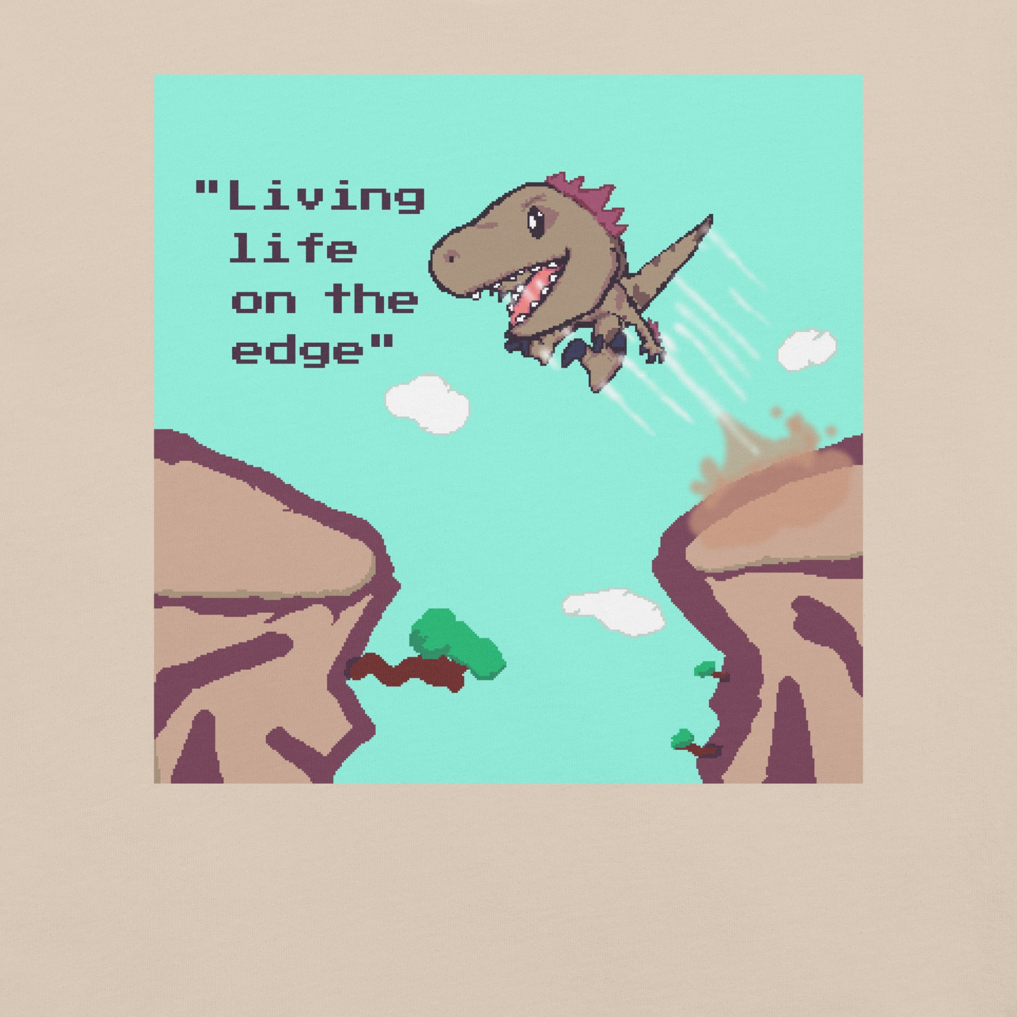 PixelTRex™ – Rap “Living Life on the Edge” T-Shirt