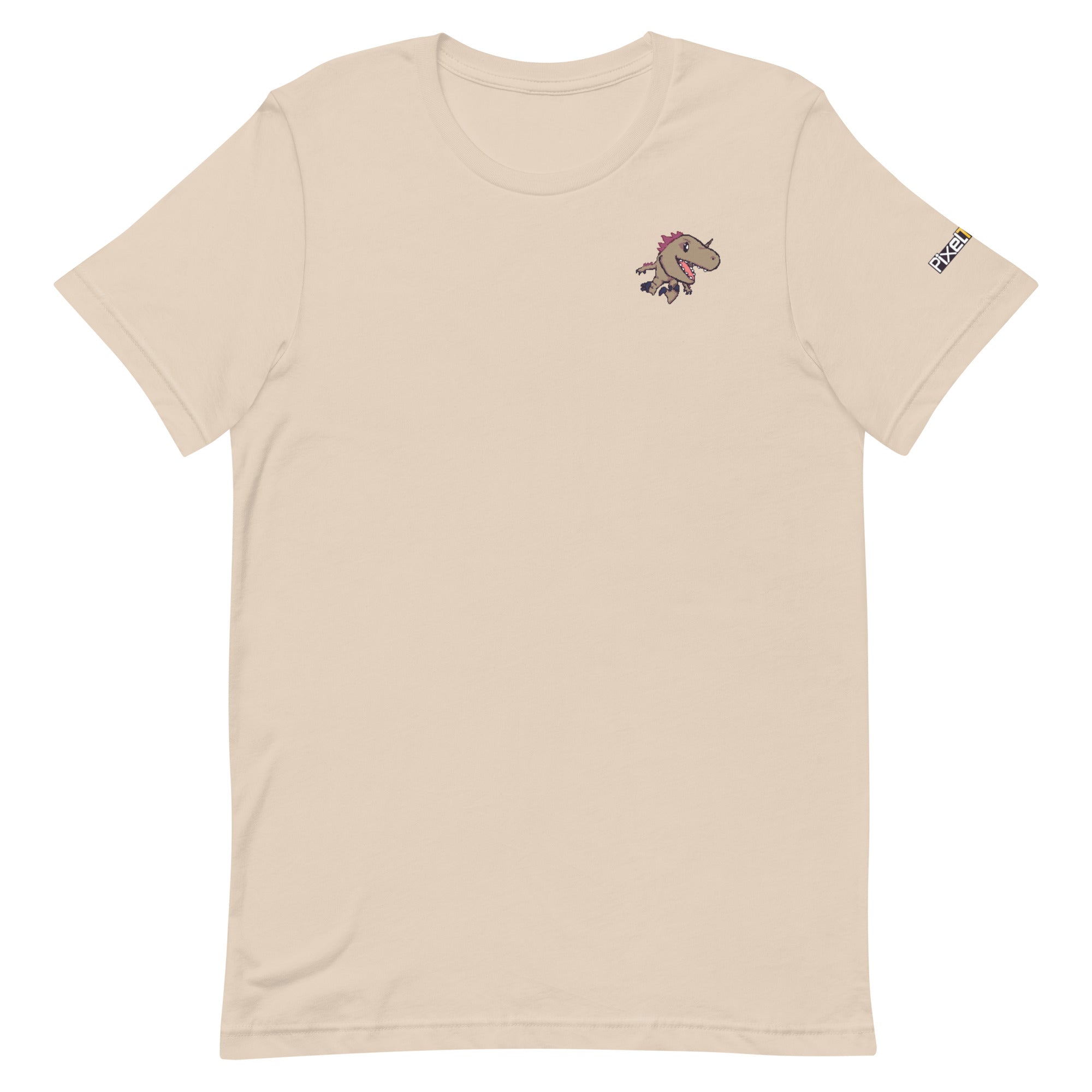 PixelTRex™ – Rap the Raptor Pixel Dinosaur Pocket Tee