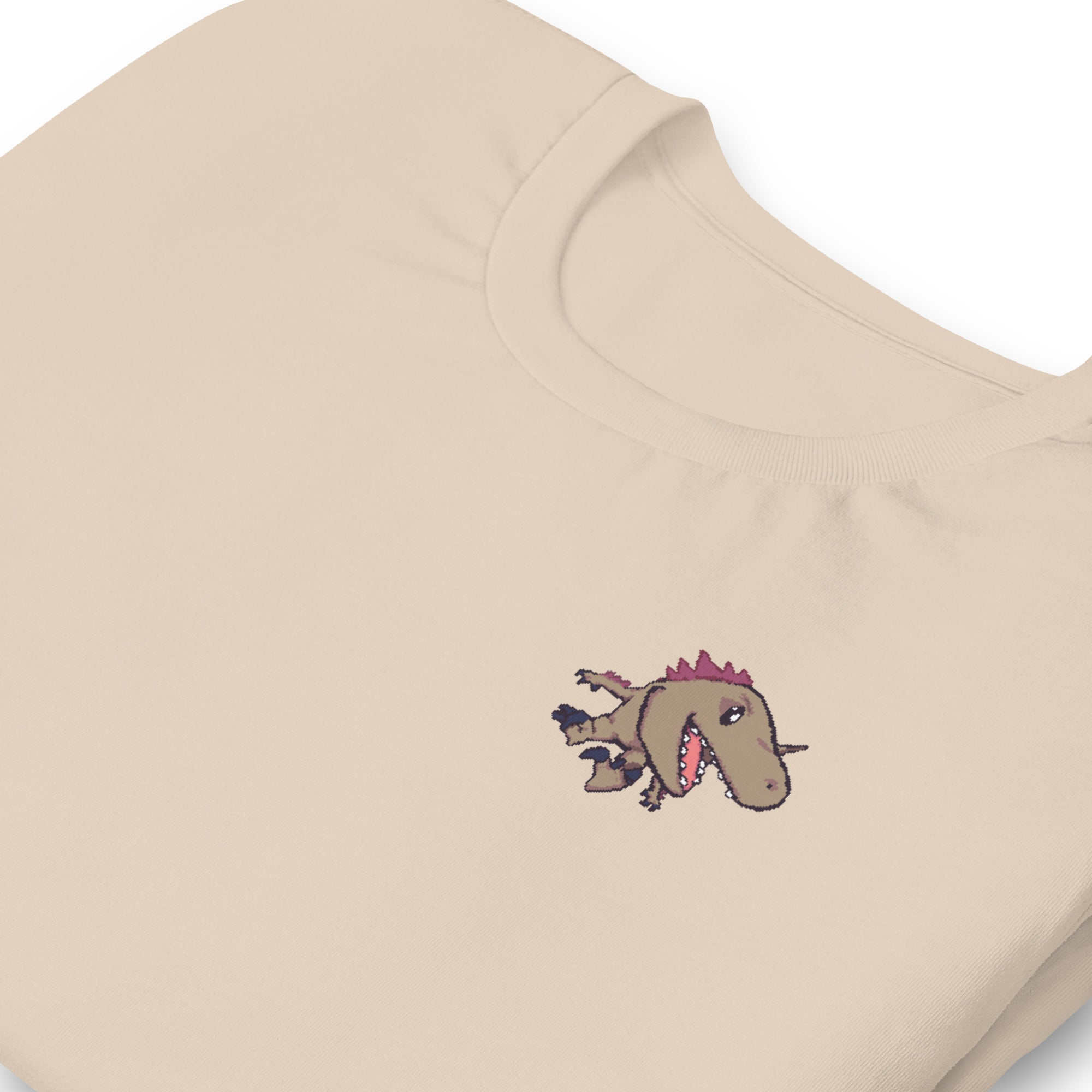 PixelTRex™ – Rap the Raptor Pixel Dinosaur Pocket Tee