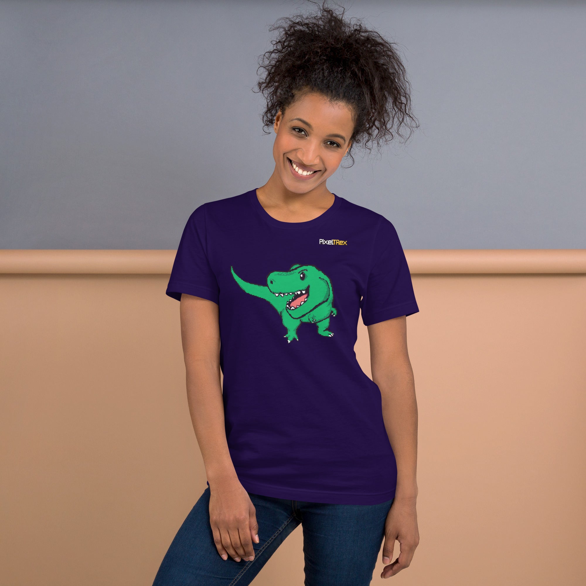 PixelTRex™ – Trex the T-Rex Pixel Dinosaur T-Shirt