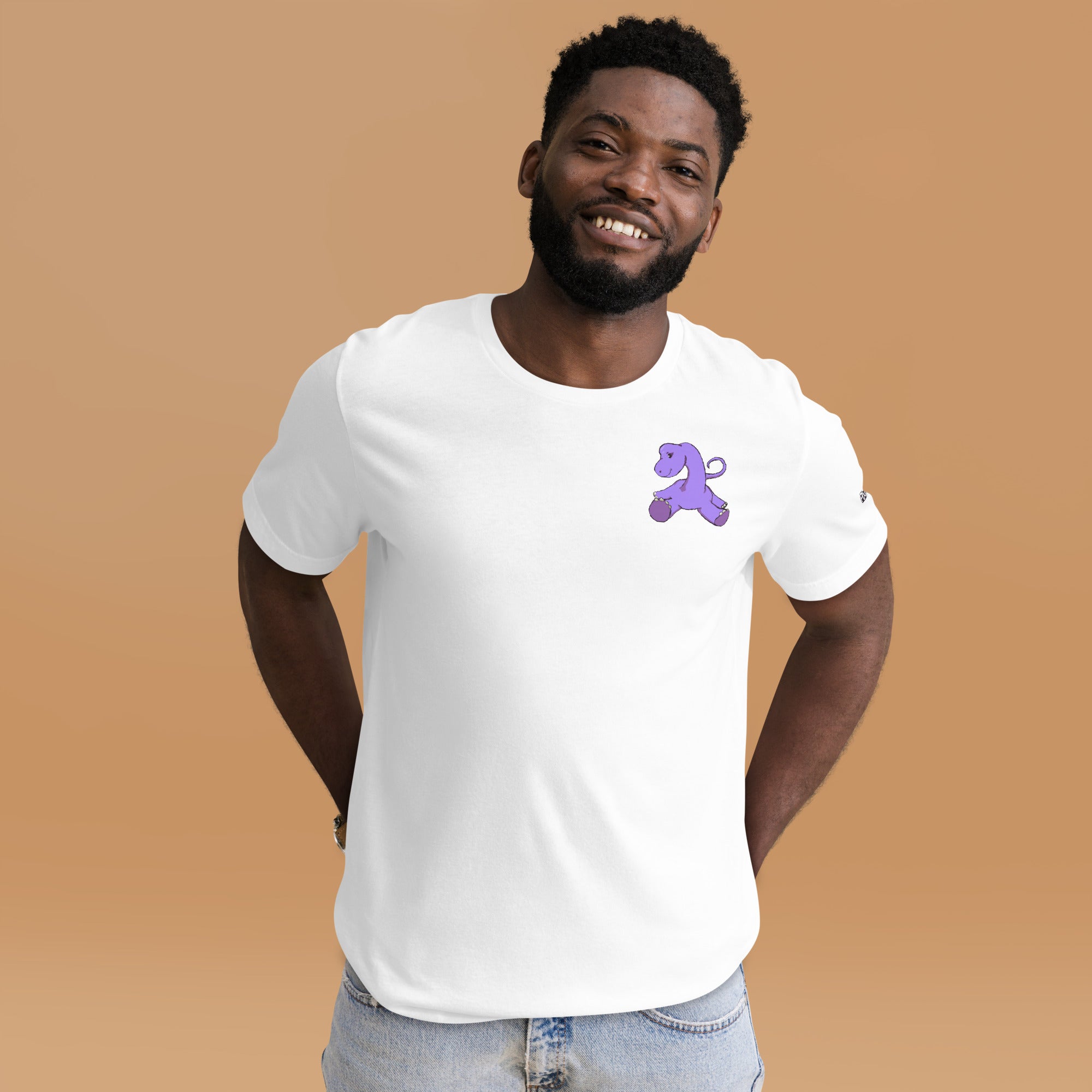 PixelTRex™ – Bracey the Brachiosaurus Pixel Dinosaur Pocket Tee