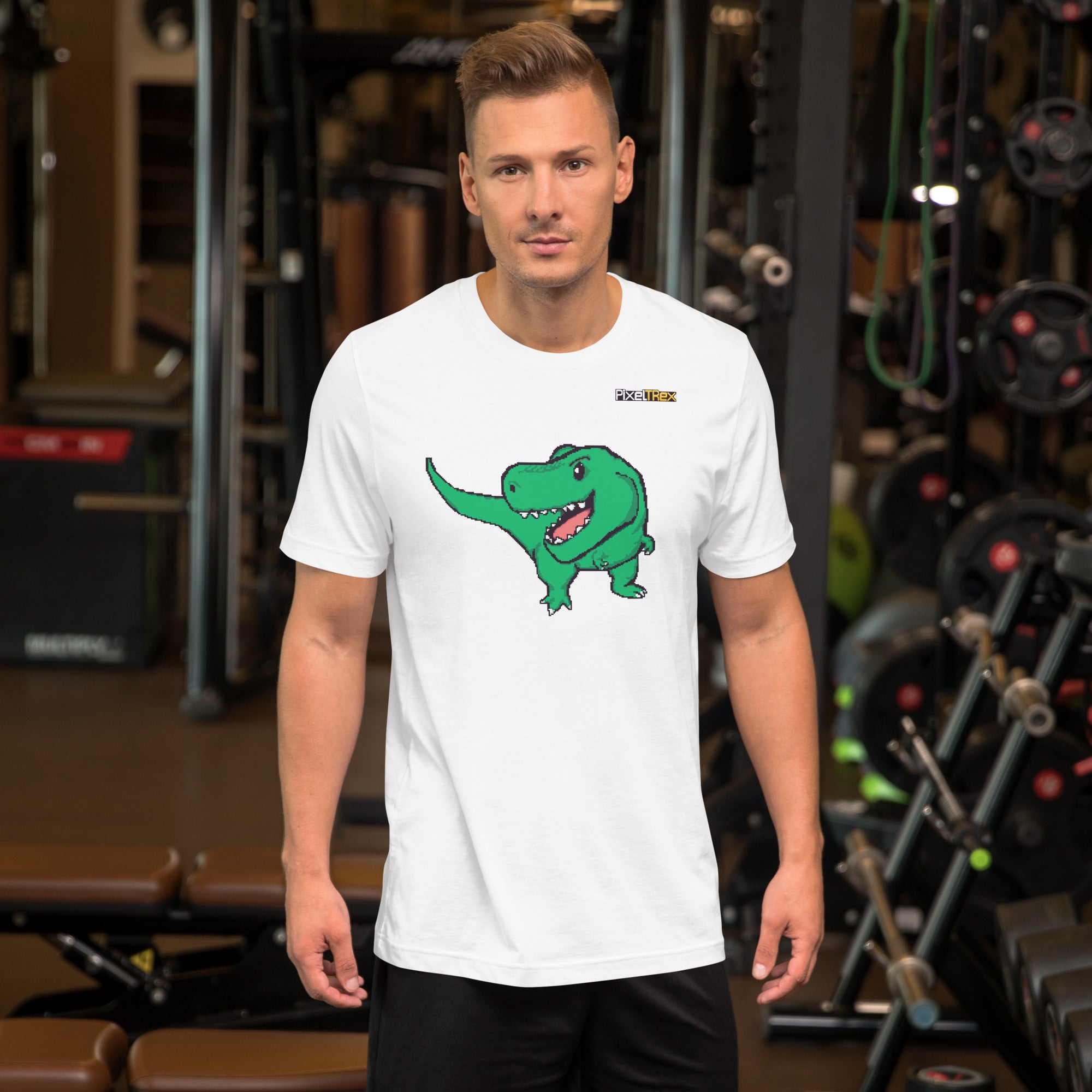 PixelTRex™ – Trex the T-Rex Pixel Dinosaur T-Shirt