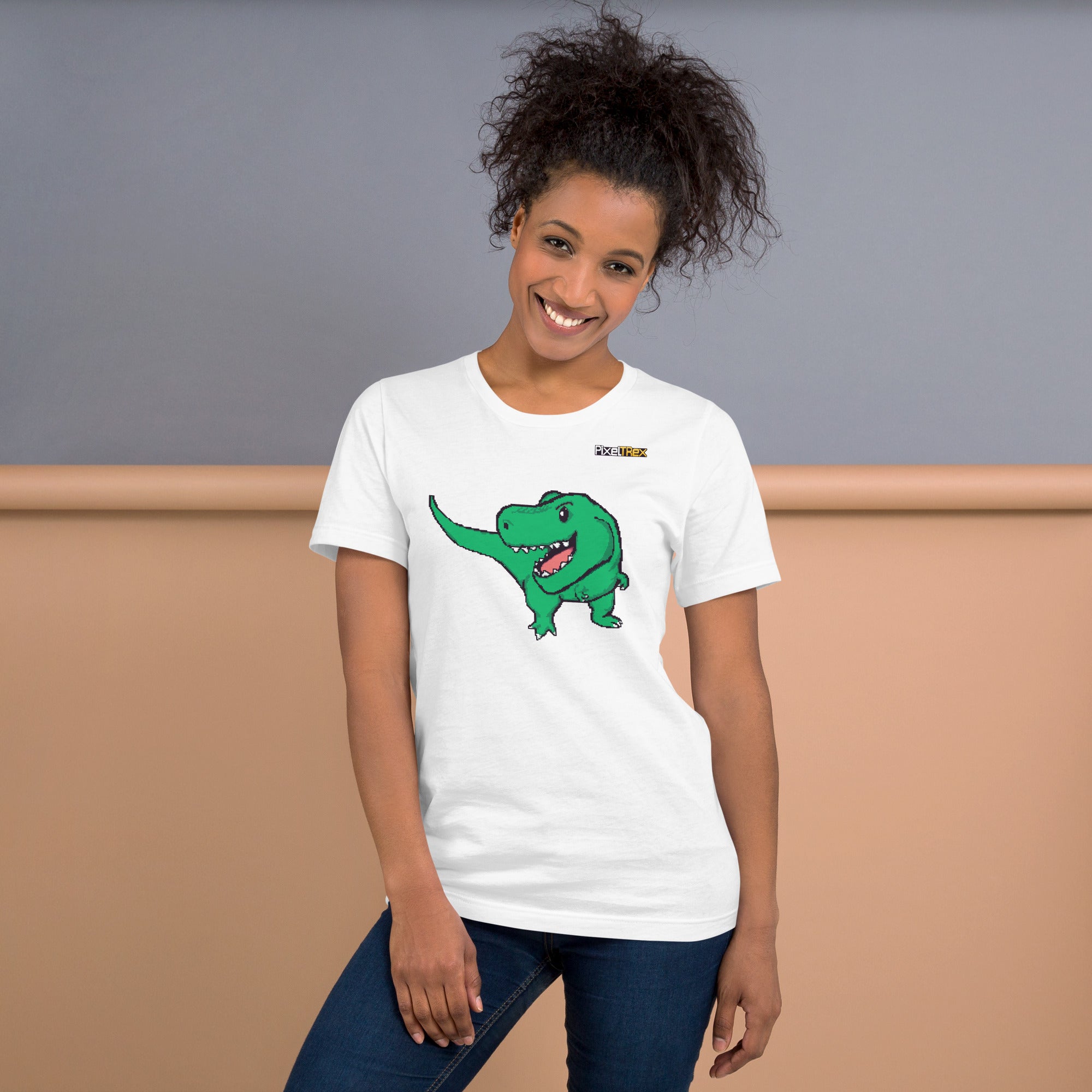 PixelTRex™ – Trex the T-Rex Pixel Dinosaur T-Shirt
