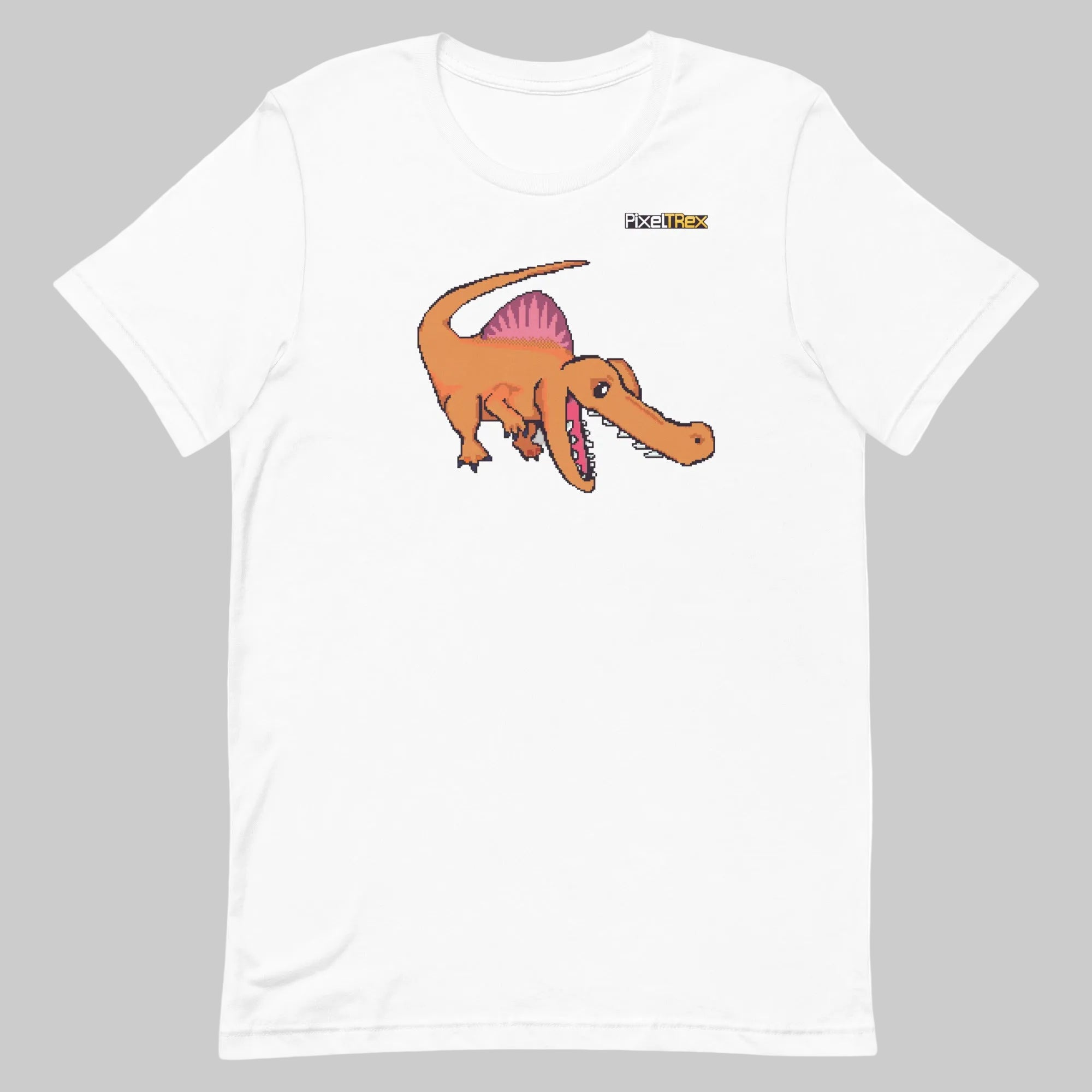 PixelTRex™ – Spino the Spinosaurus Pixel Dinosaur T-Shirt