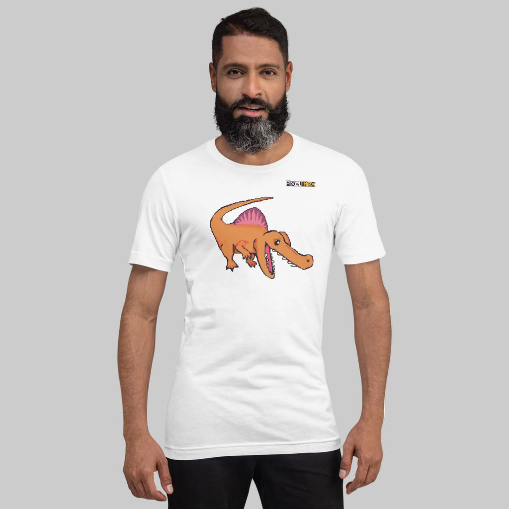 PixelTRex™ – Spino the Spinosaurus Pixel Dinosaur T-Shirt
