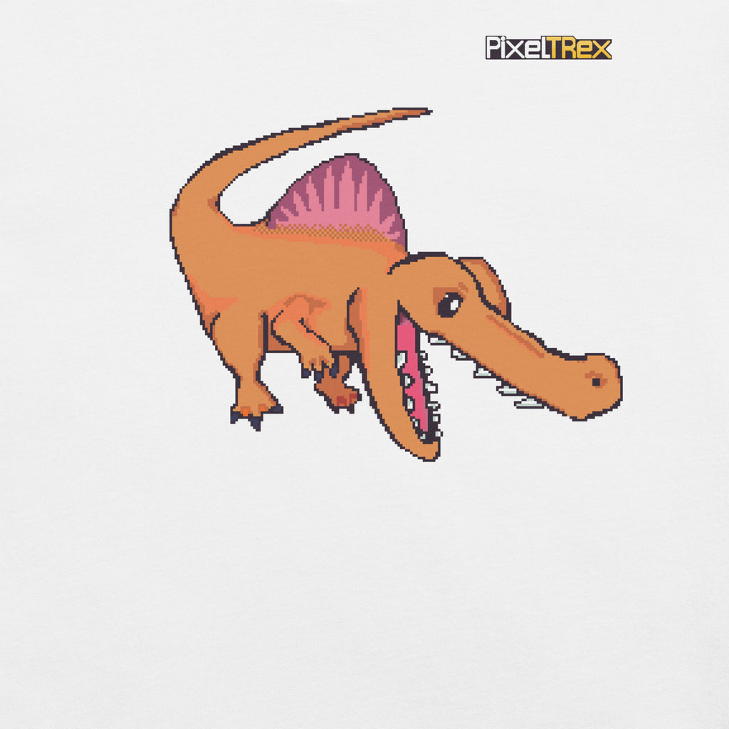 PixelTRex™ – Spino the Spinosaurus Pixel Dinosaur T-Shirt