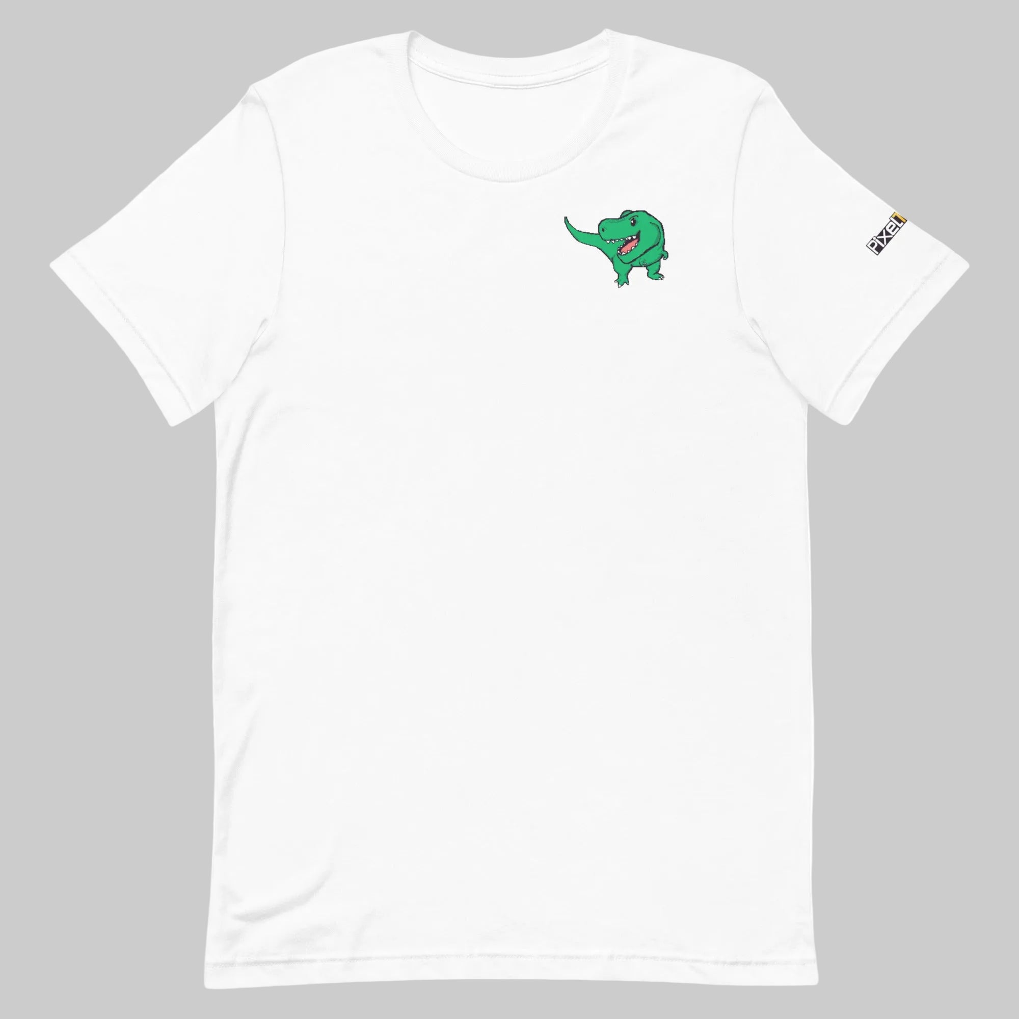 PixelTRex™ – Trex the T-Rex Pixel Dinosaur Pocket Tee