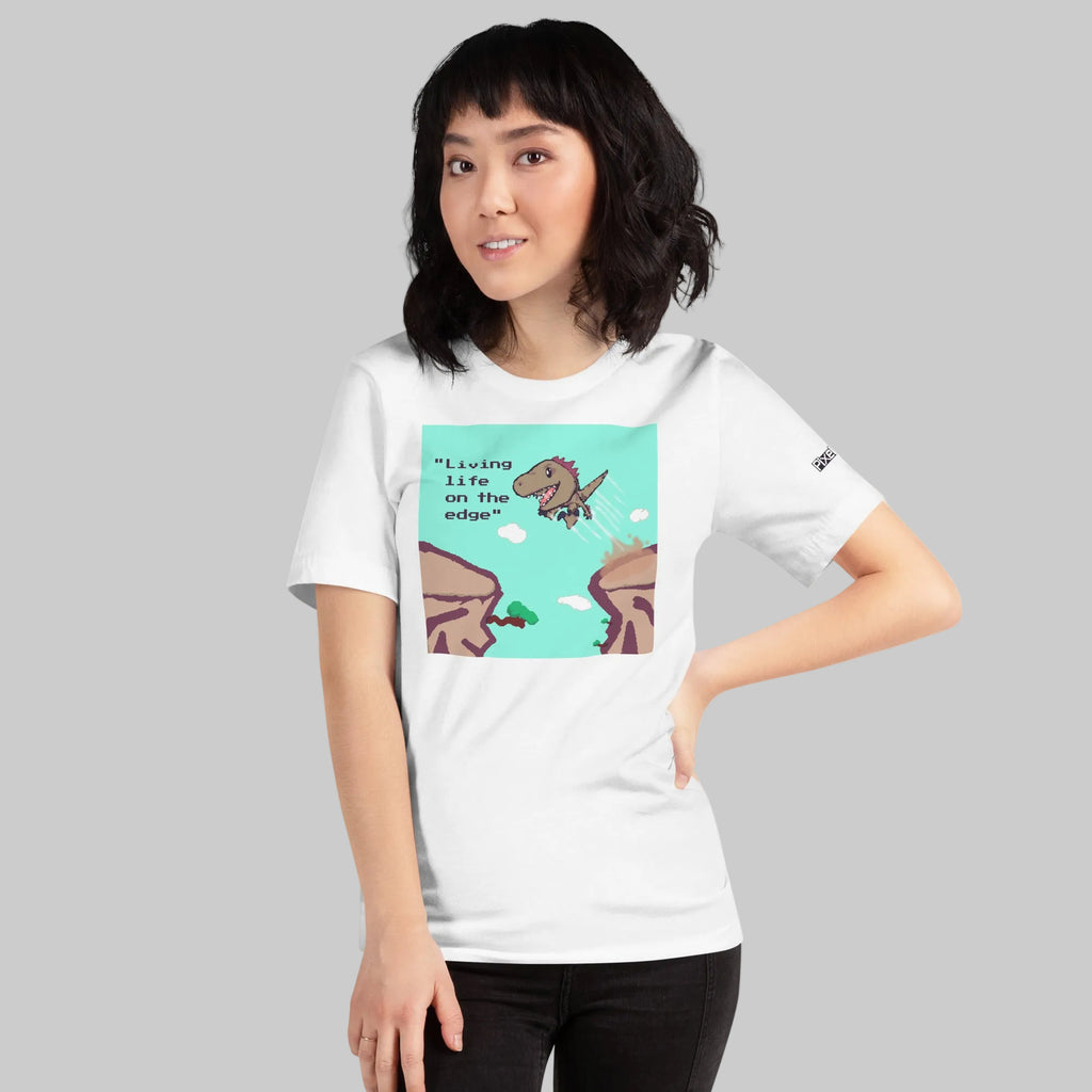 PixelTRex™ – Rap “Living Life on the Edge” T-Shirt