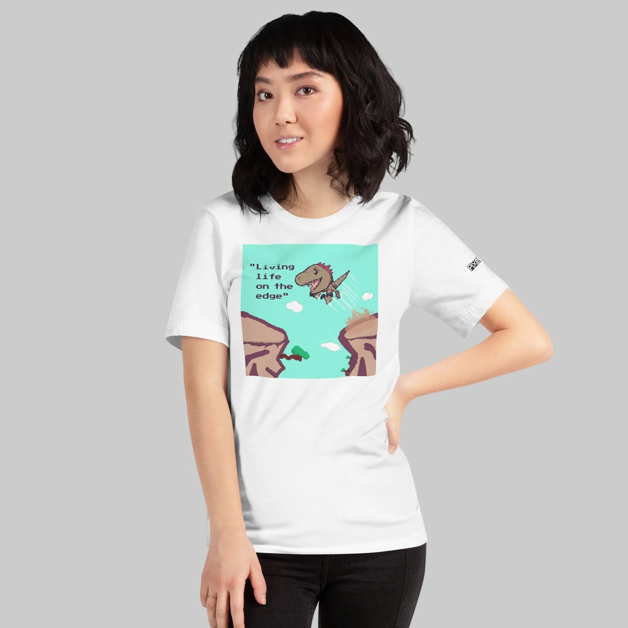 PixelTRex™ – Rap “Living Life on the Edge” T-Shirt