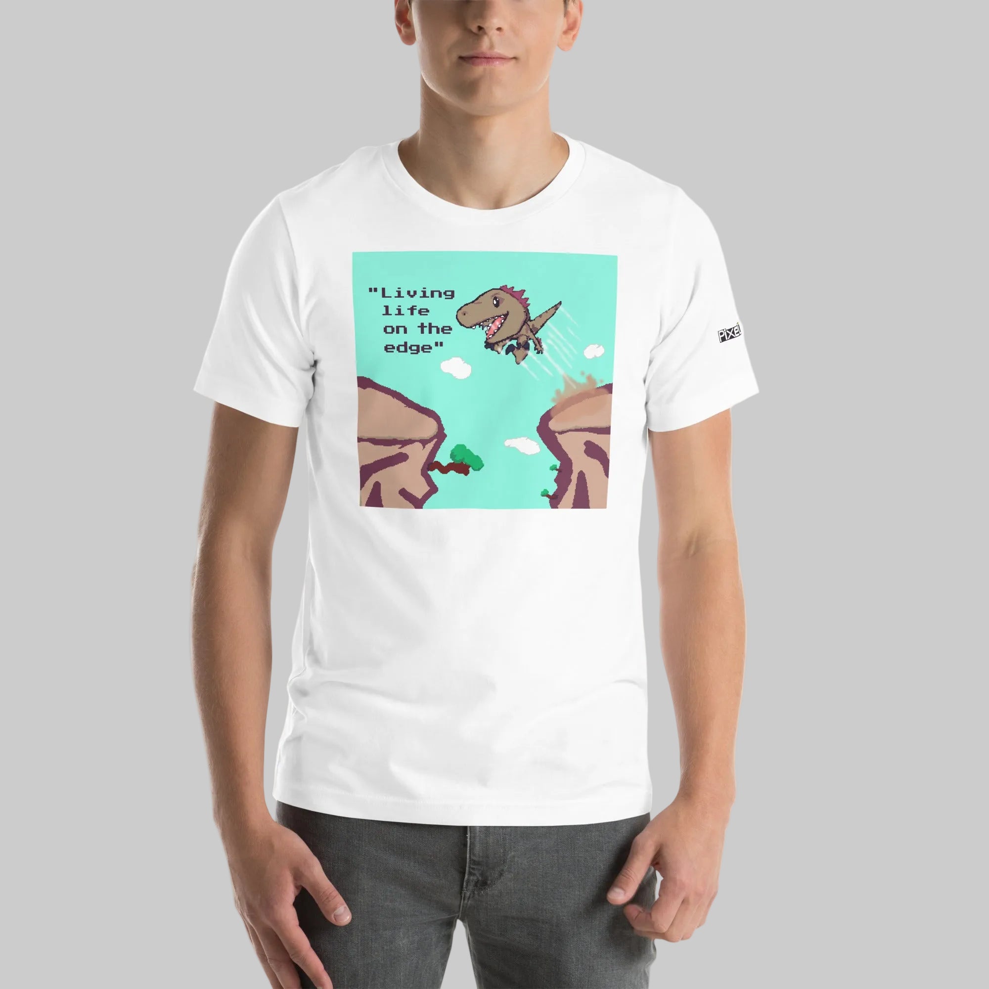 PixelTRex™ – Rap “Living Life on the Edge” T-Shirt
