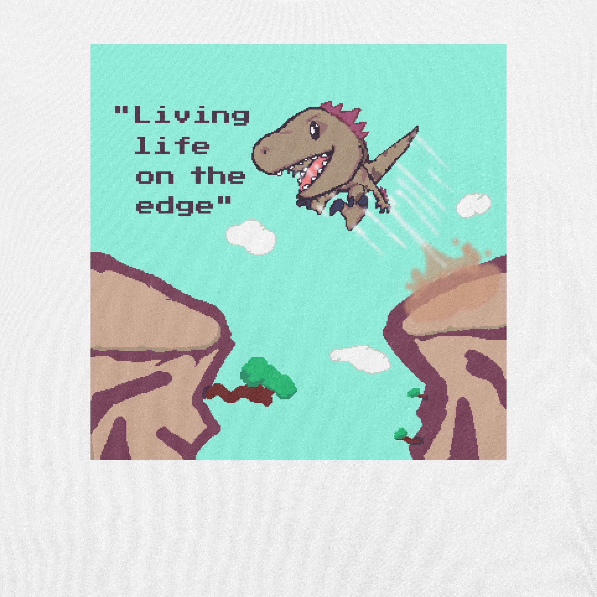 PixelTRex™ – Rap “Living Life on the Edge” T-Shirt