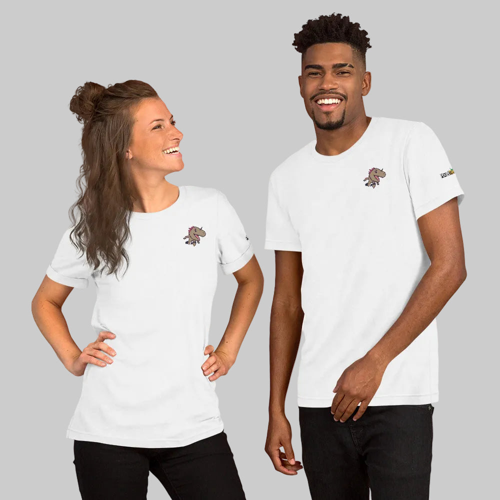 PixelTRex™ – Rap the Raptor Pixel Dinosaur Pocket Tee