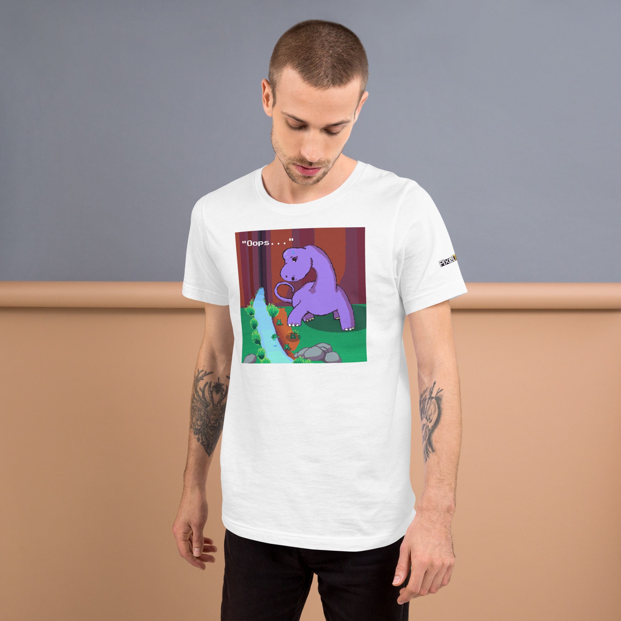 PixelTRex™ – Bracey “Oops” T-Shirt