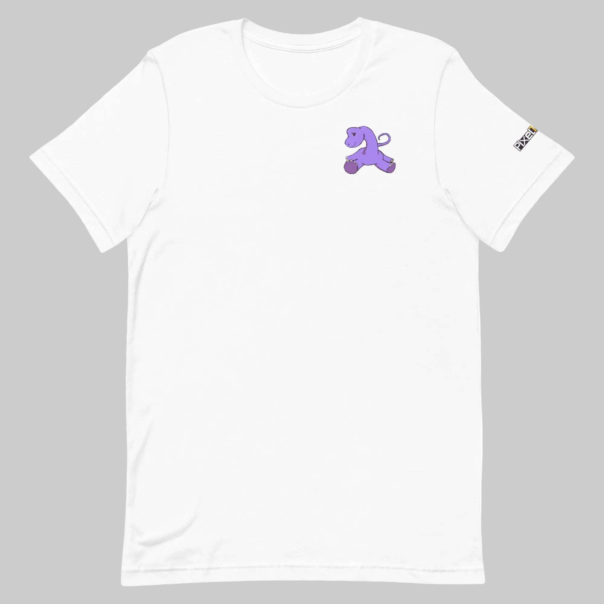 PixelTRex™ – Bracey the Brachiosaurus Pixel Dinosaur Pocket Tee