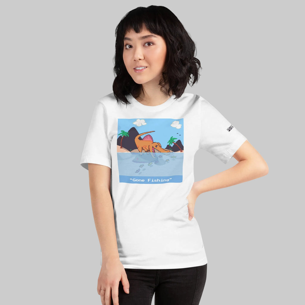 PixelTRex™ – Spino “Gone Fishing” T-Shirt