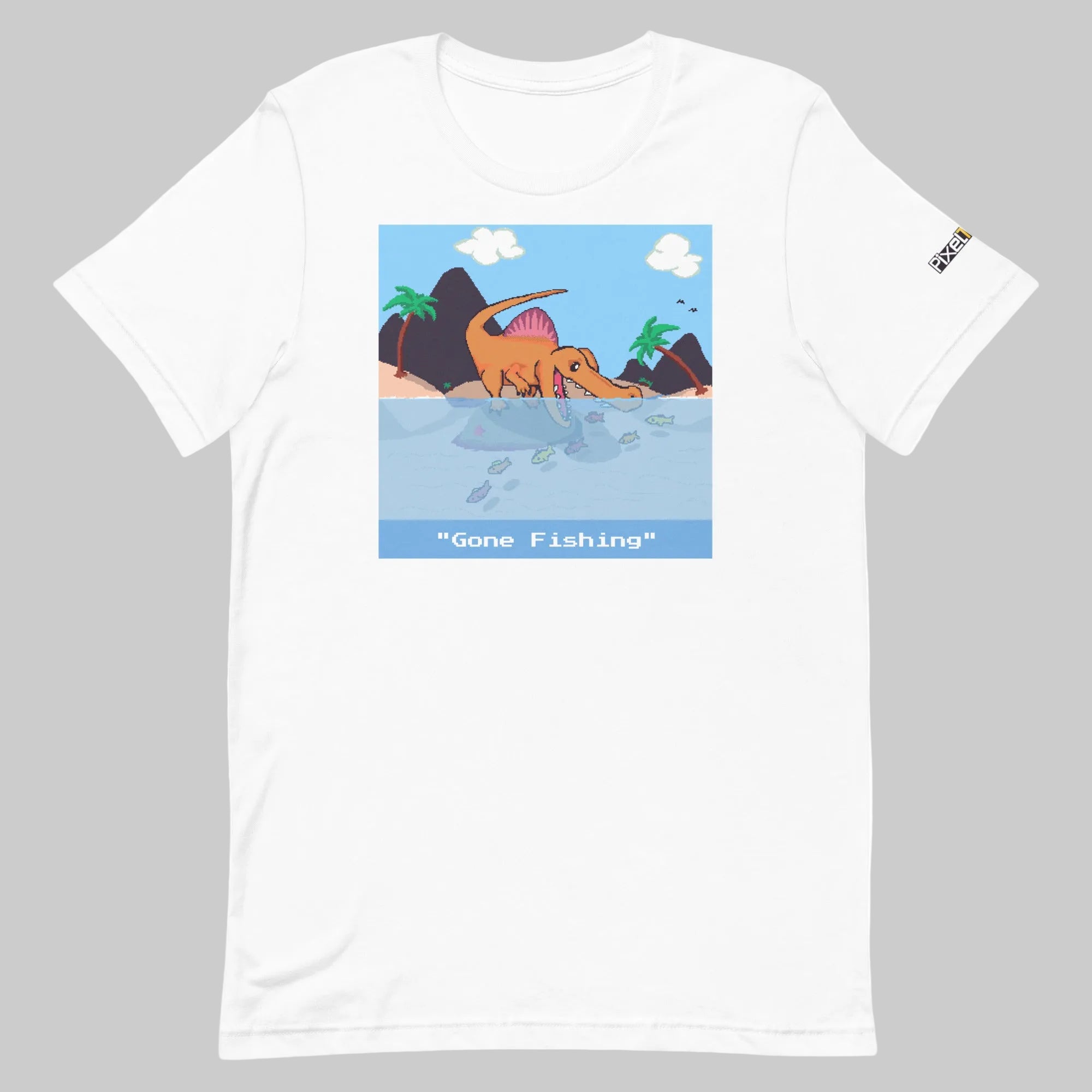 PixelTRex™ – Spino “Gone Fishing” T-Shirt