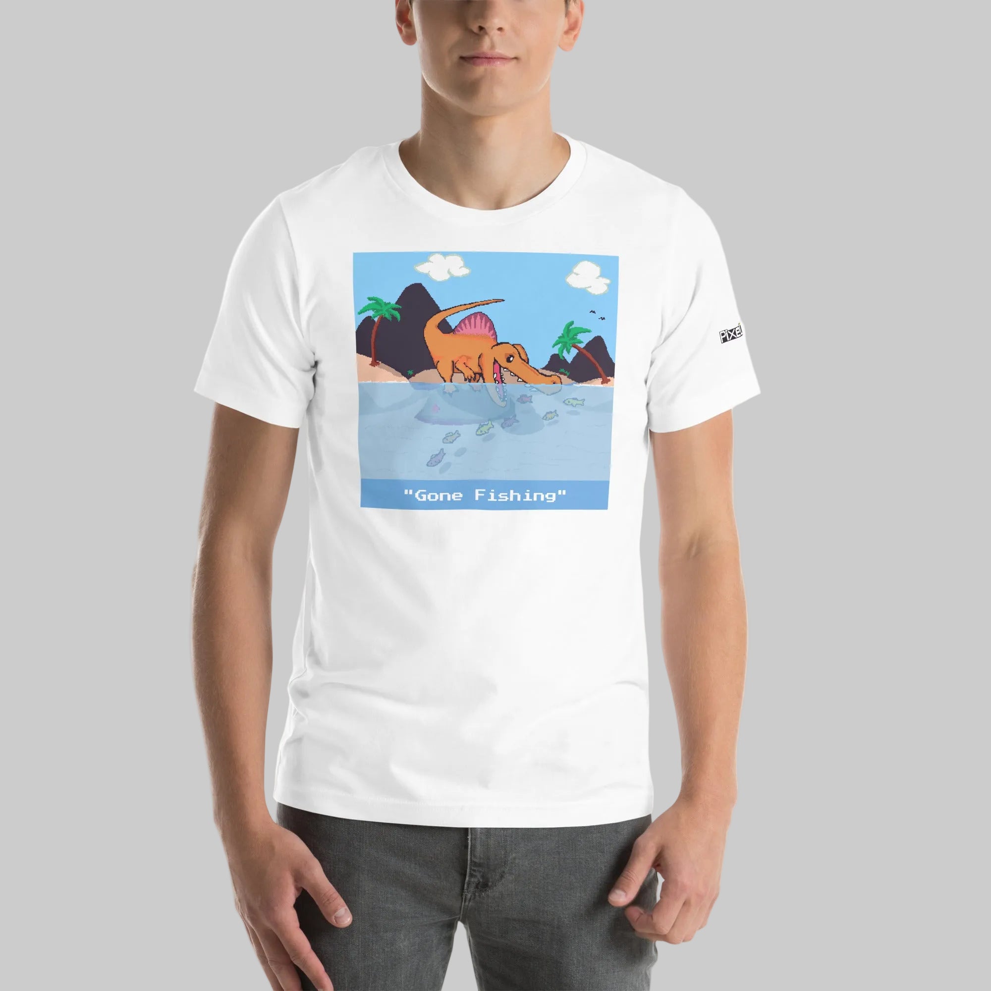 PixelTRex™ – Spino “Gone Fishing” T-Shirt