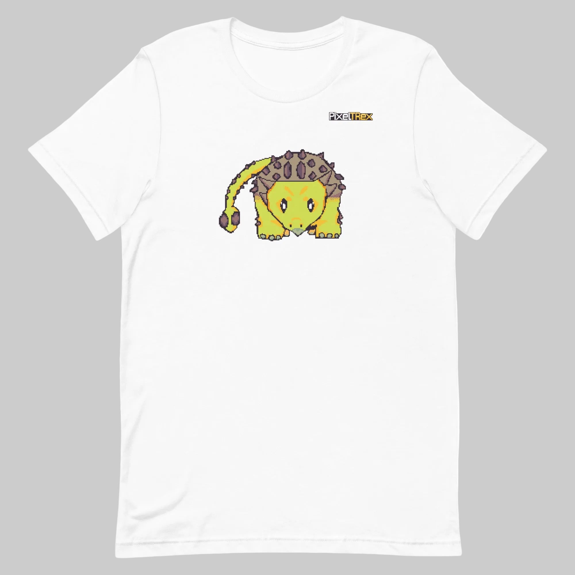 PixelTRex™ – Anky the Ankylosaurus Pixel Dinosaur T-Shirt