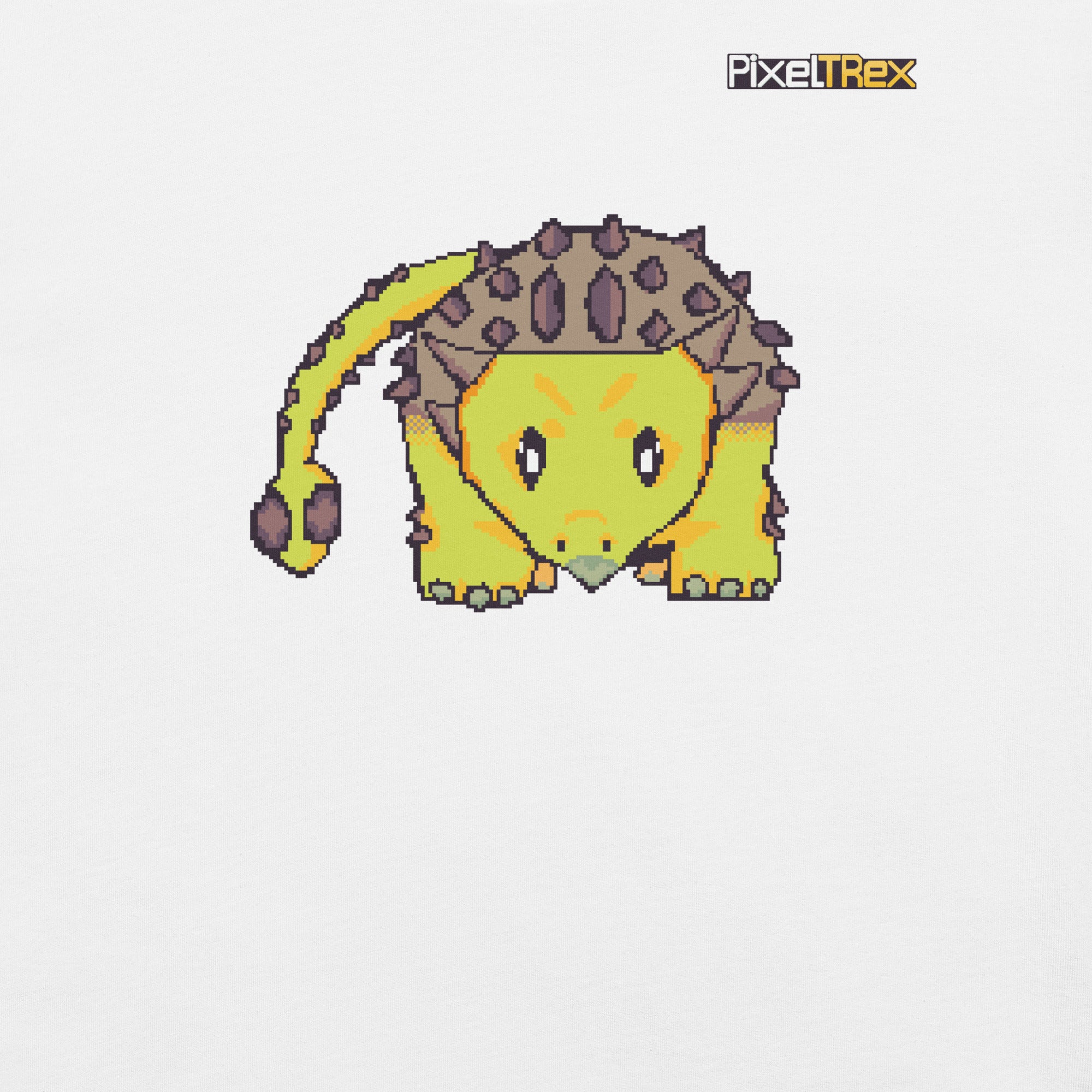 PixelTRex™ – Anky the Ankylosaurus Pixel Dinosaur T-Shirt
