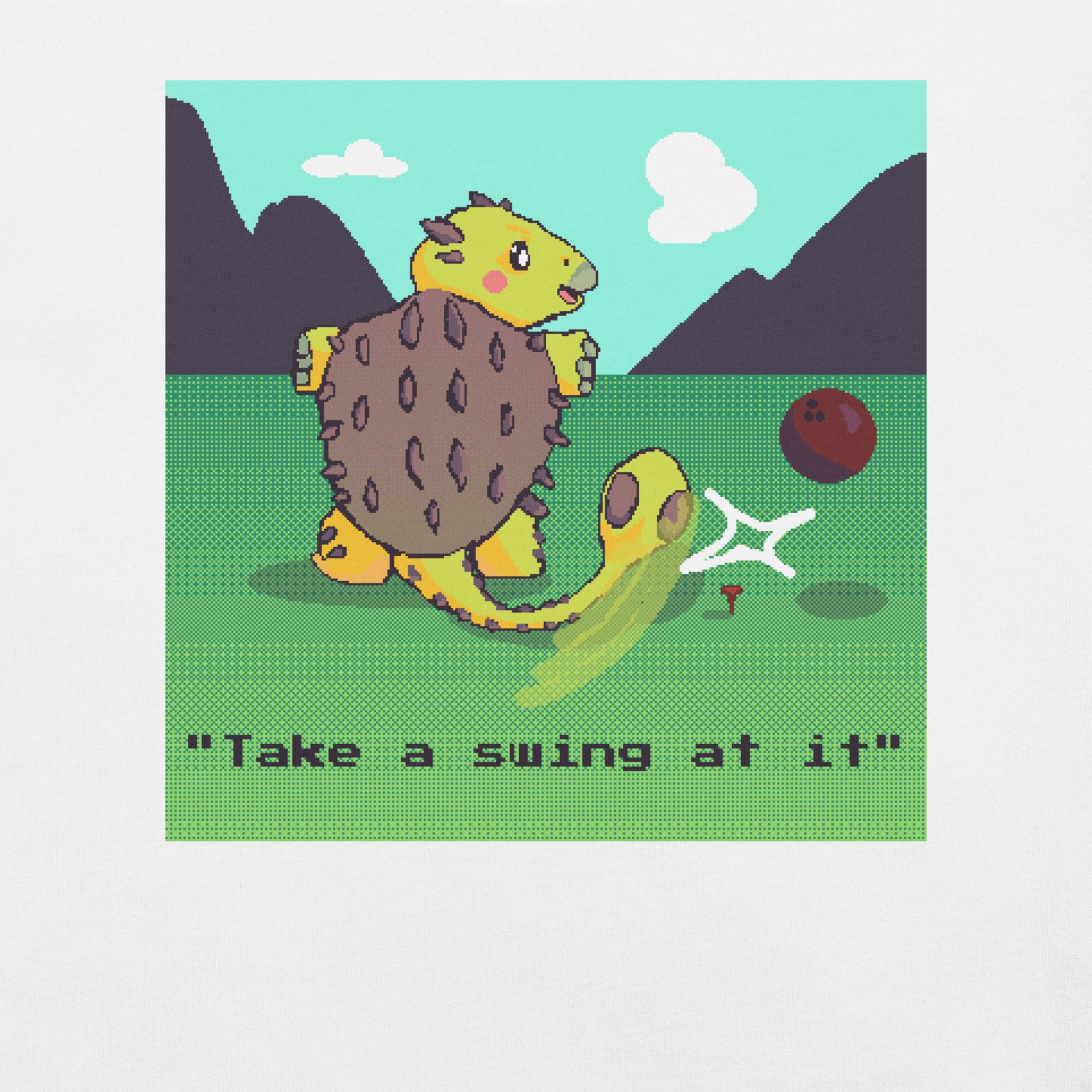 PixelTRex™ – Anky “Take a swing at it” T-Shirt