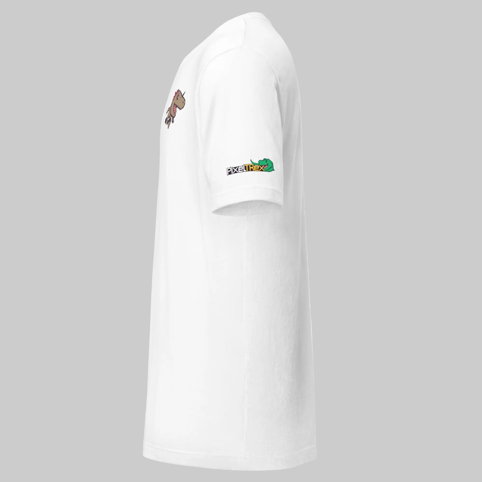 PixelTRex™ – Rap the Raptor Pixel Dinosaur Pocket Tee