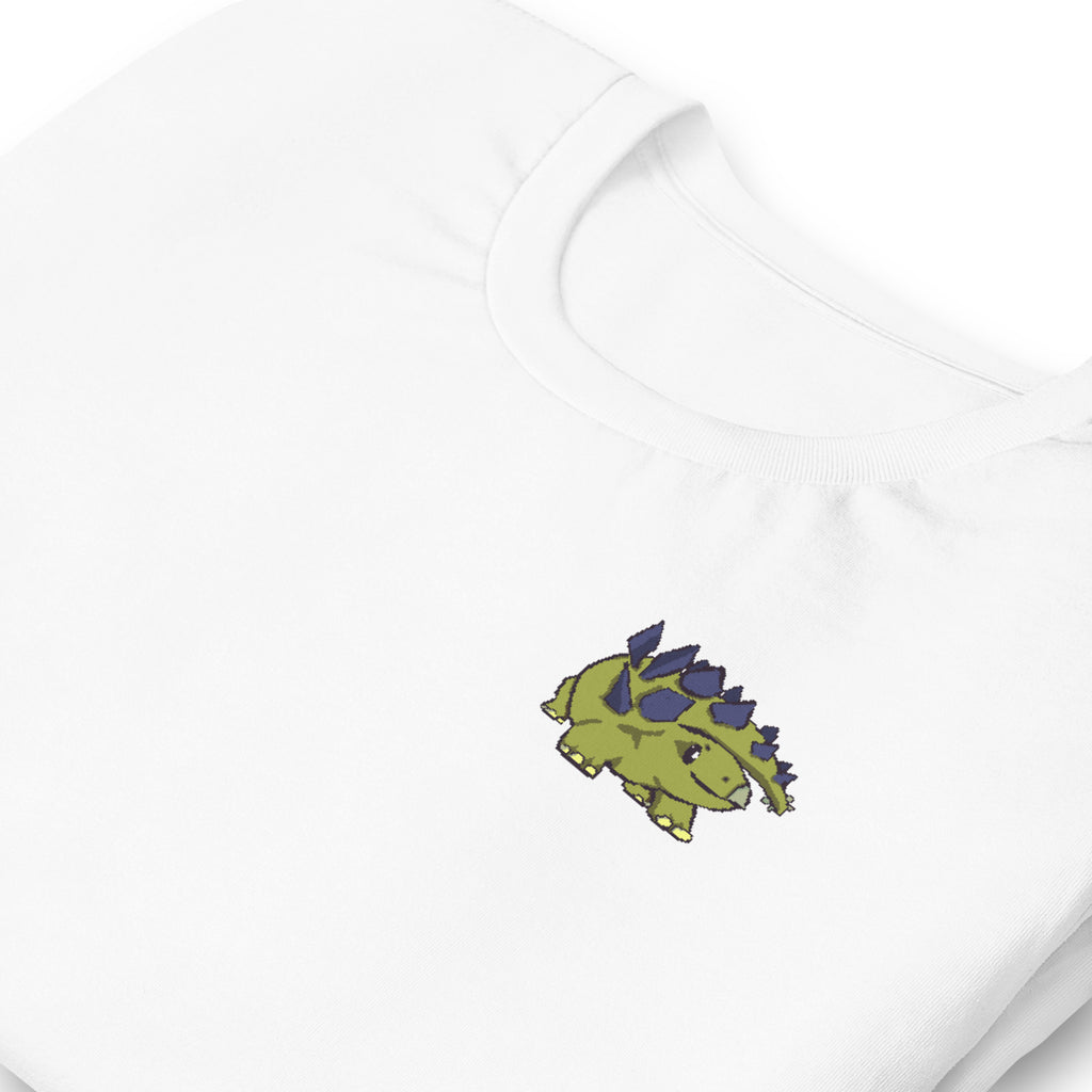 PixelTRex™ – Stego the Stegosaurus Pixel Dinosaur Pocket Tee