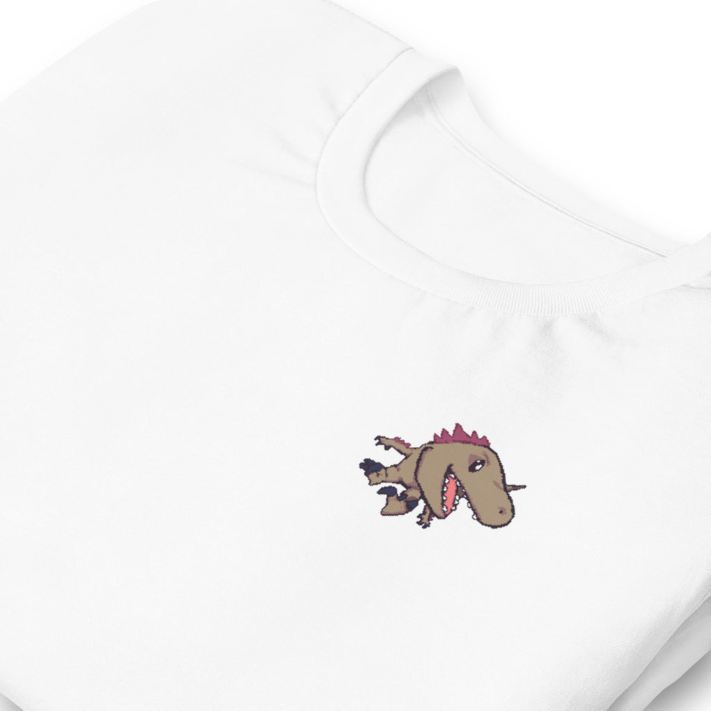 PixelTRex™ – Rap the Raptor Pixel Dinosaur Pocket Tee