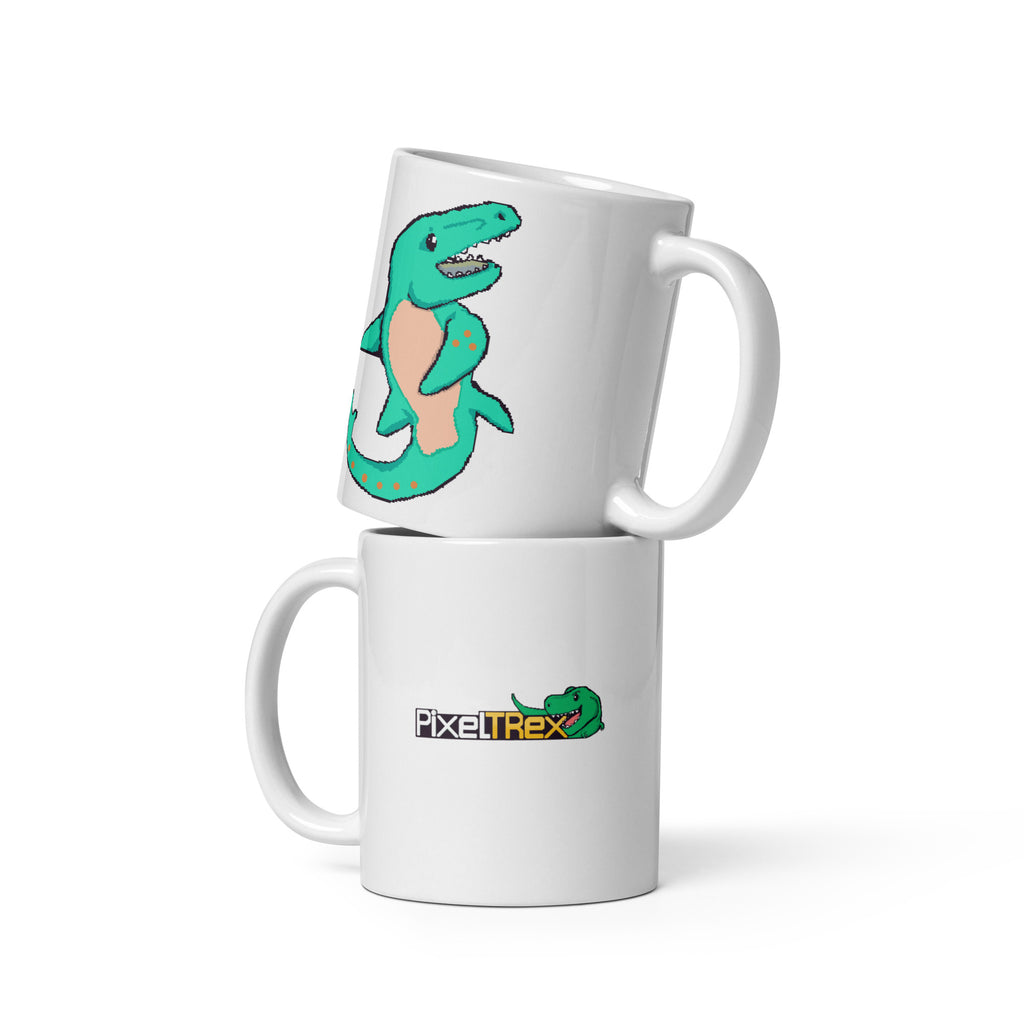 PixelTRex™ – Mosa the Mosasaurus Pixel Creature 11 oz Mug