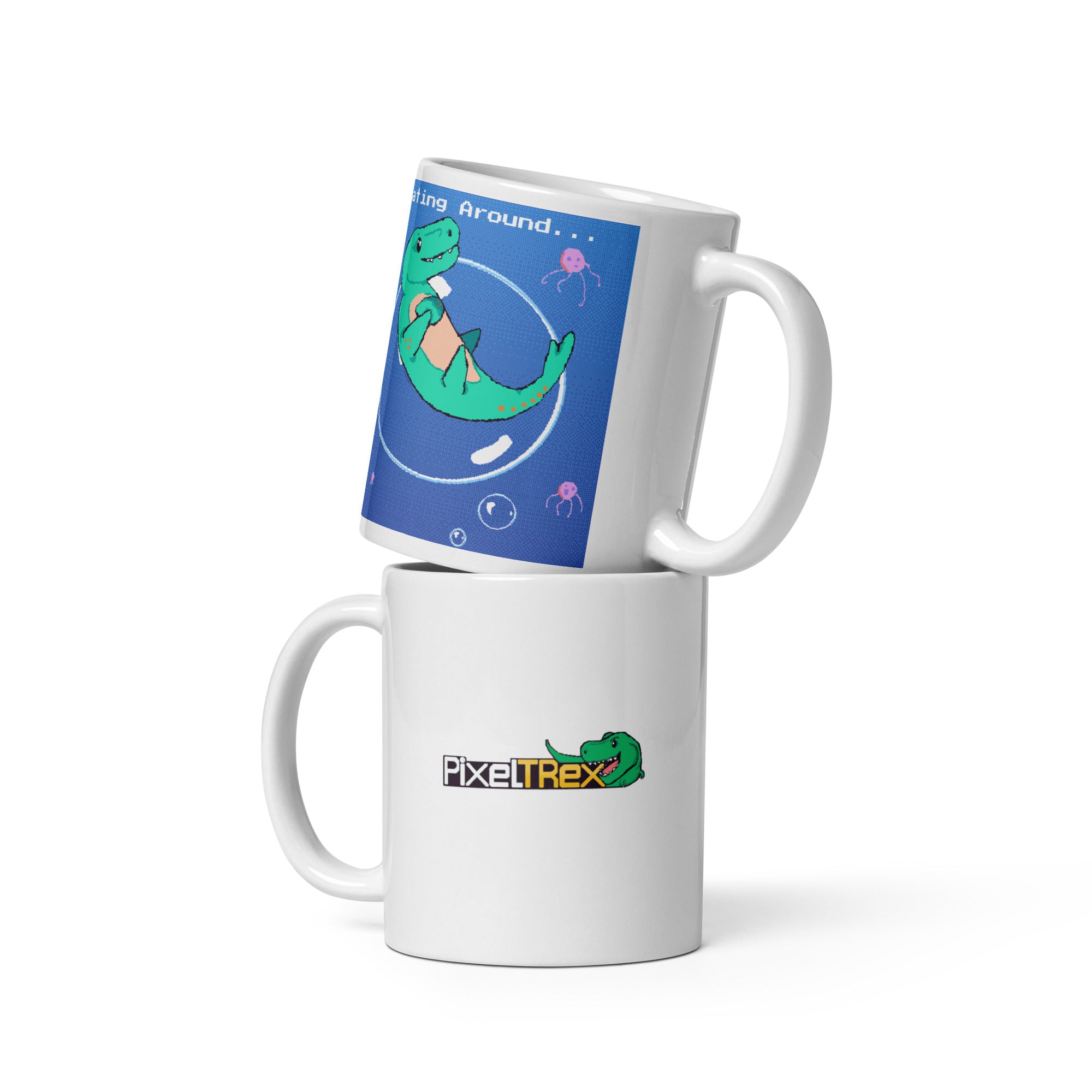 PixelTRex™ – Mosa “Floating Around” 11 oz Mug