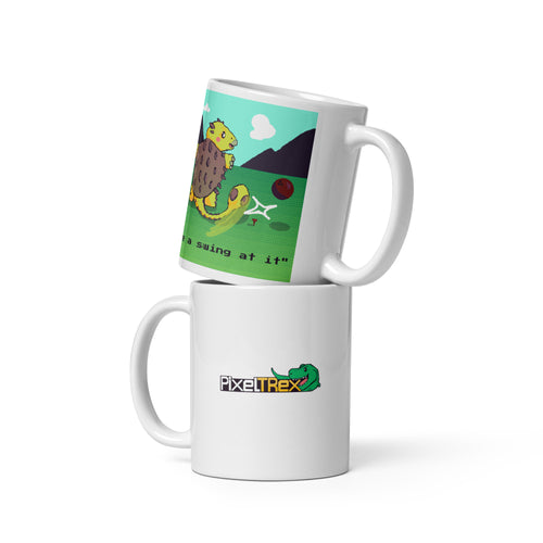 PixelTRex™ – Anky “Take a swing at it” 11 oz Mug