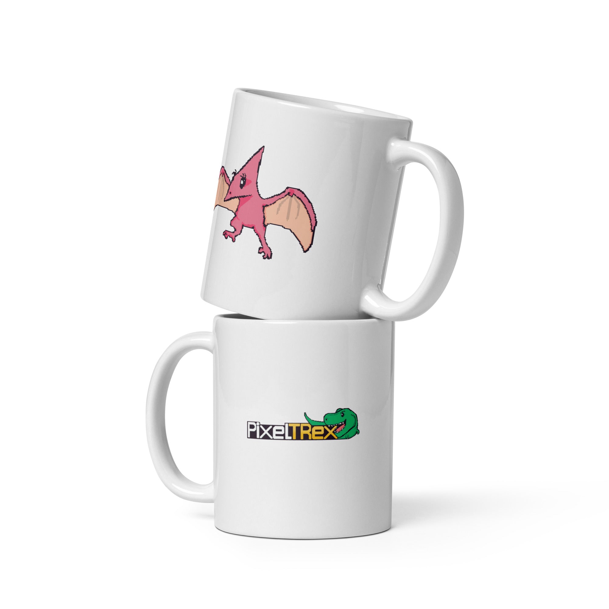 PixelTRex™ – Tera the Pteranodon Pixel Creature 11 oz Mug