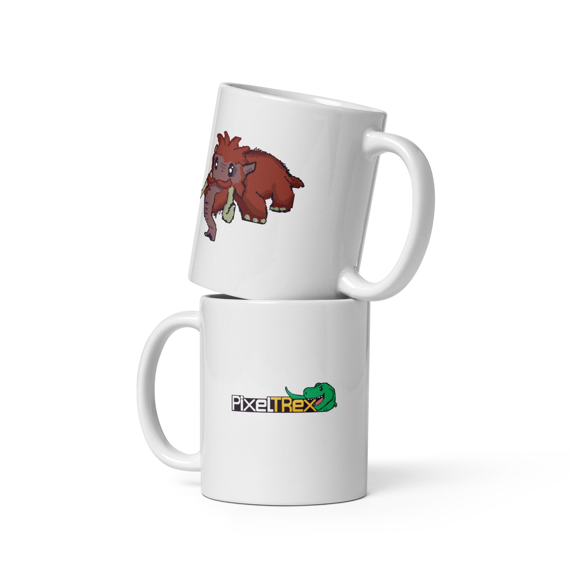 PixelTRex™ – Mammo the Mammoth Pixel Creature 11 oz Mug