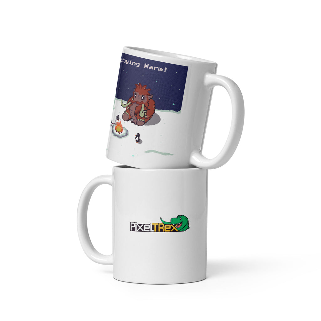 PixelTRex™ – Mammo “Staying Warm!” 11 oz Mug