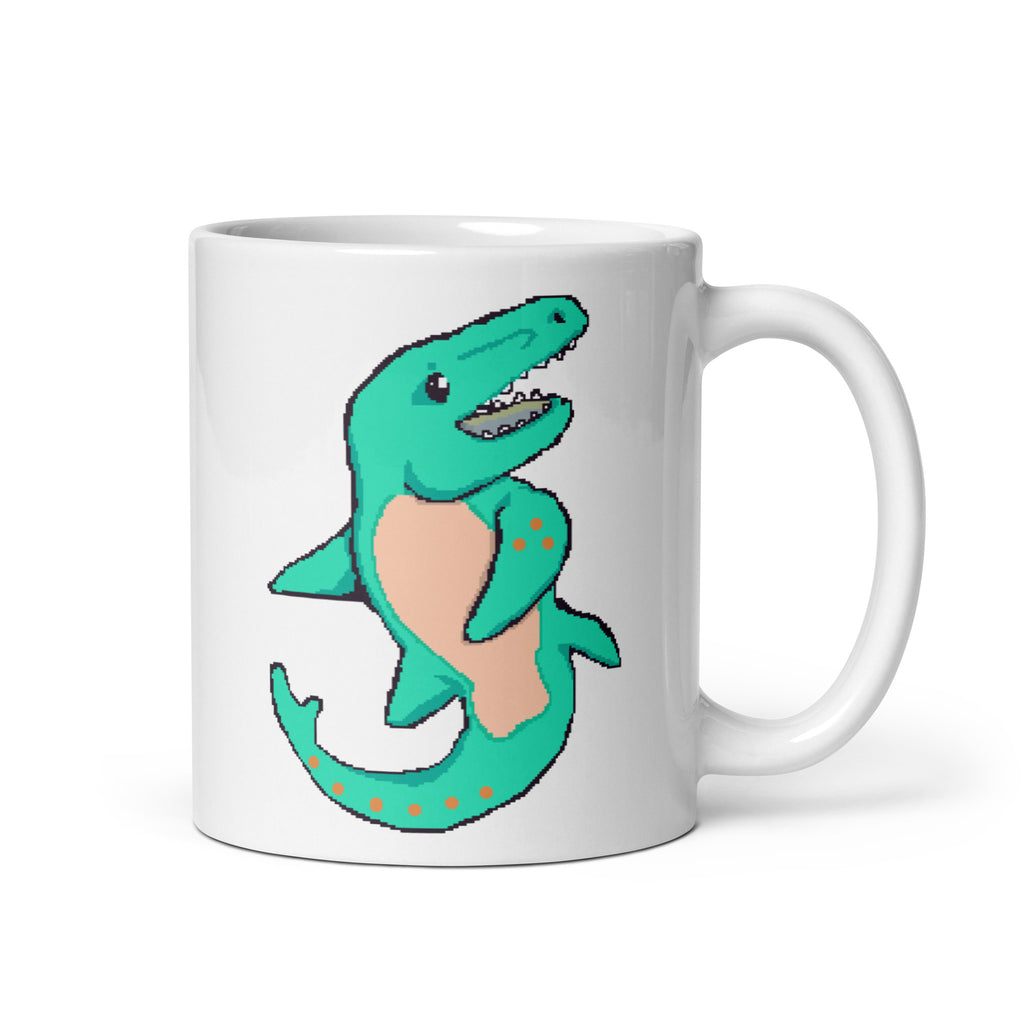 PixelTRex™ – Mosa the Mosasaurus Pixel Creature 11 oz Mug