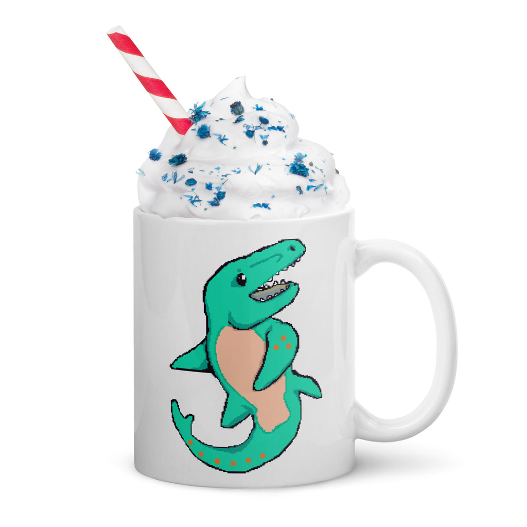 PixelTRex™ – Mosa the Mosasaurus Pixel Creature 11 oz Mug