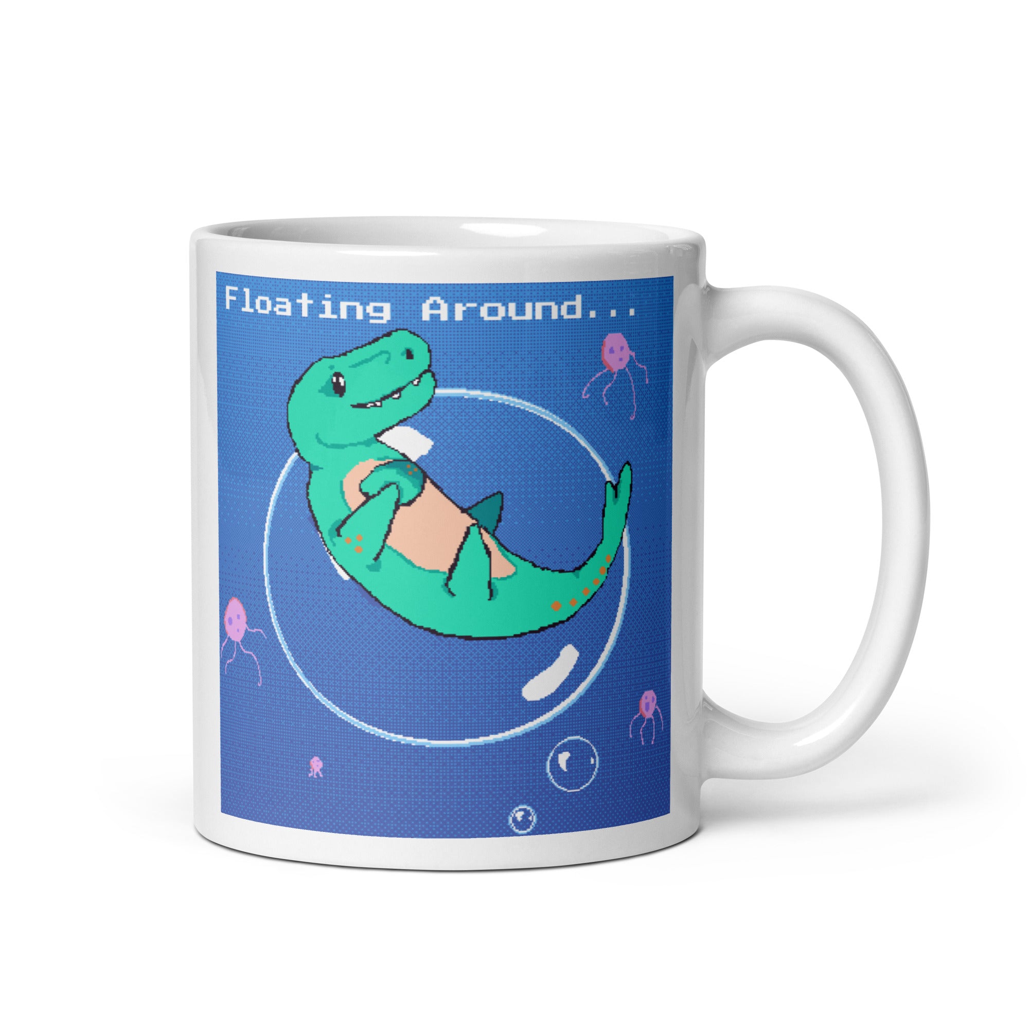PixelTRex™ – Mosa “Floating Around” 11 oz Mug