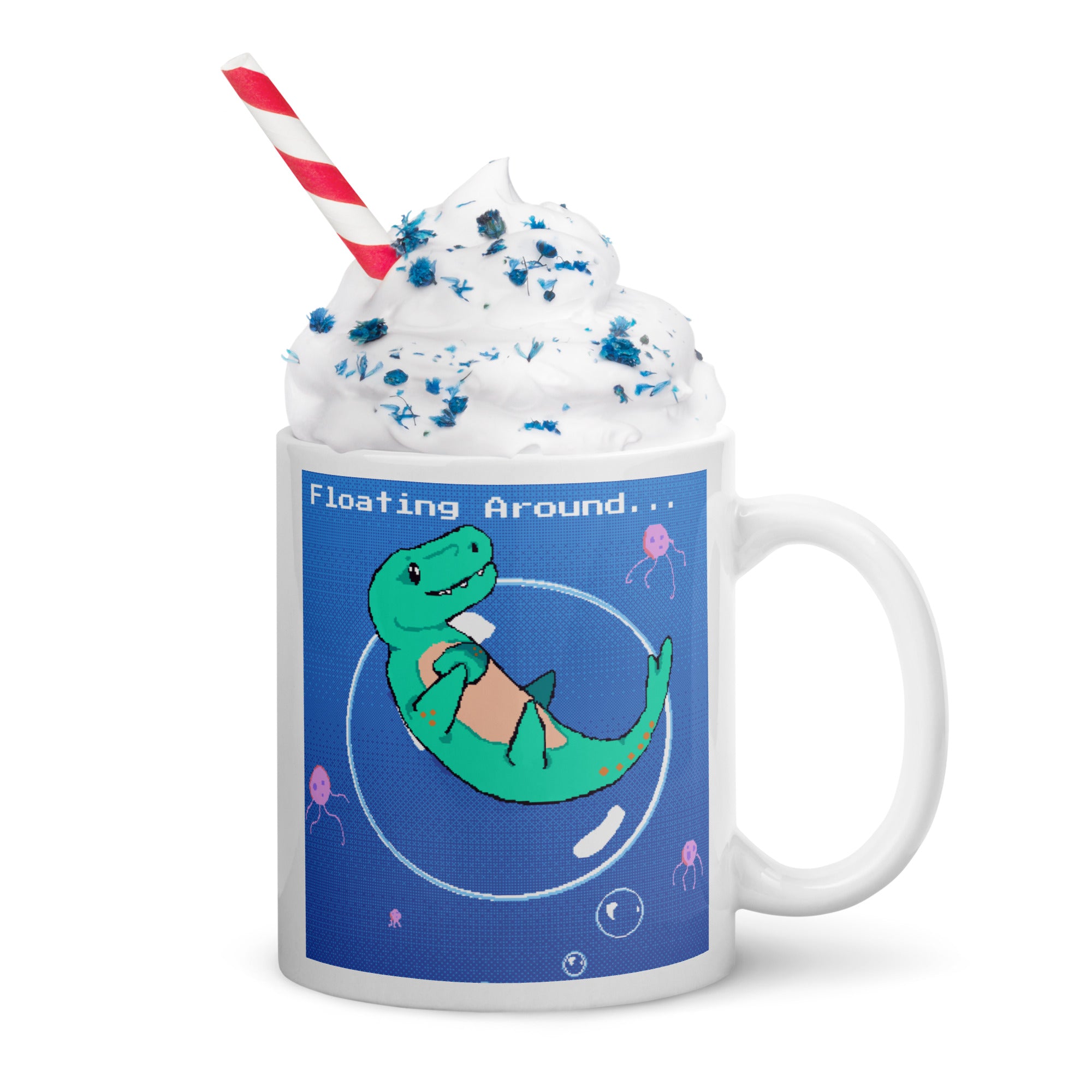 PixelTRex™ – Mosa “Floating Around” 11 oz Mug