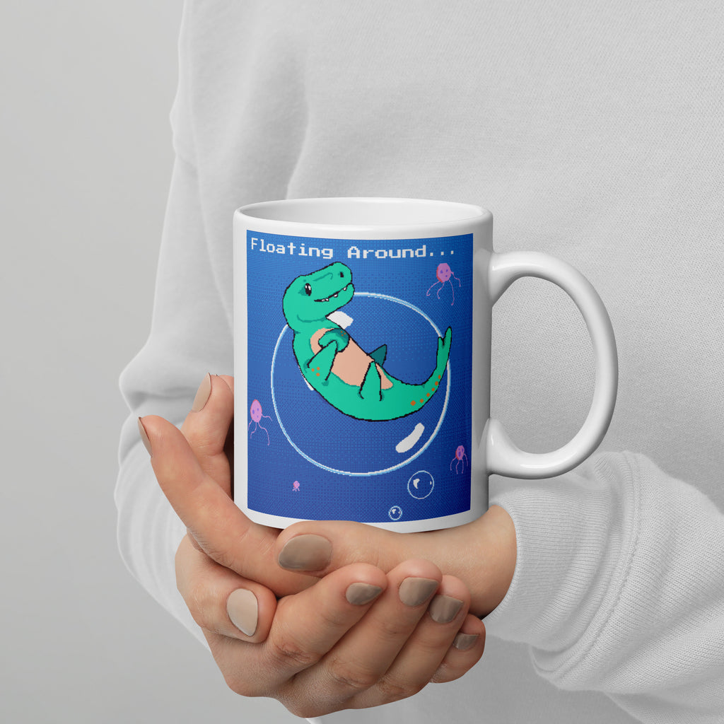 PixelTRex™ – Mosa “Floating Around” 11 oz Mug