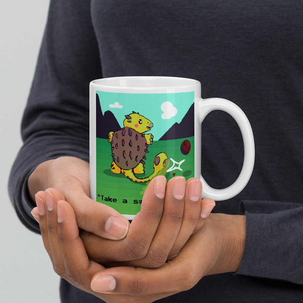 PixelTRex™ – Anky “Take a swing at it” 11 oz Mug