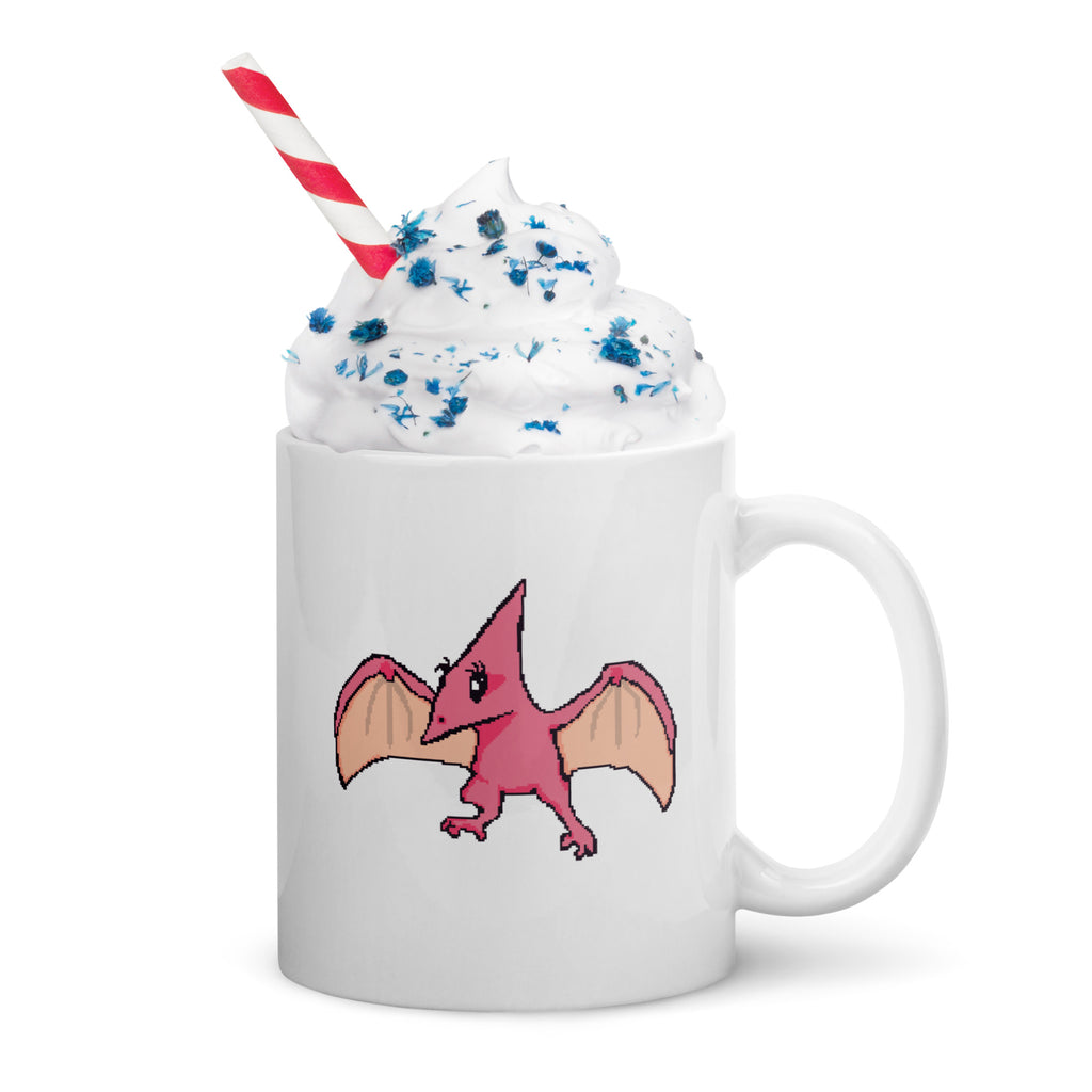 PixelTRex™ – Tera the Pteranodon Pixel Creature 11 oz Mug