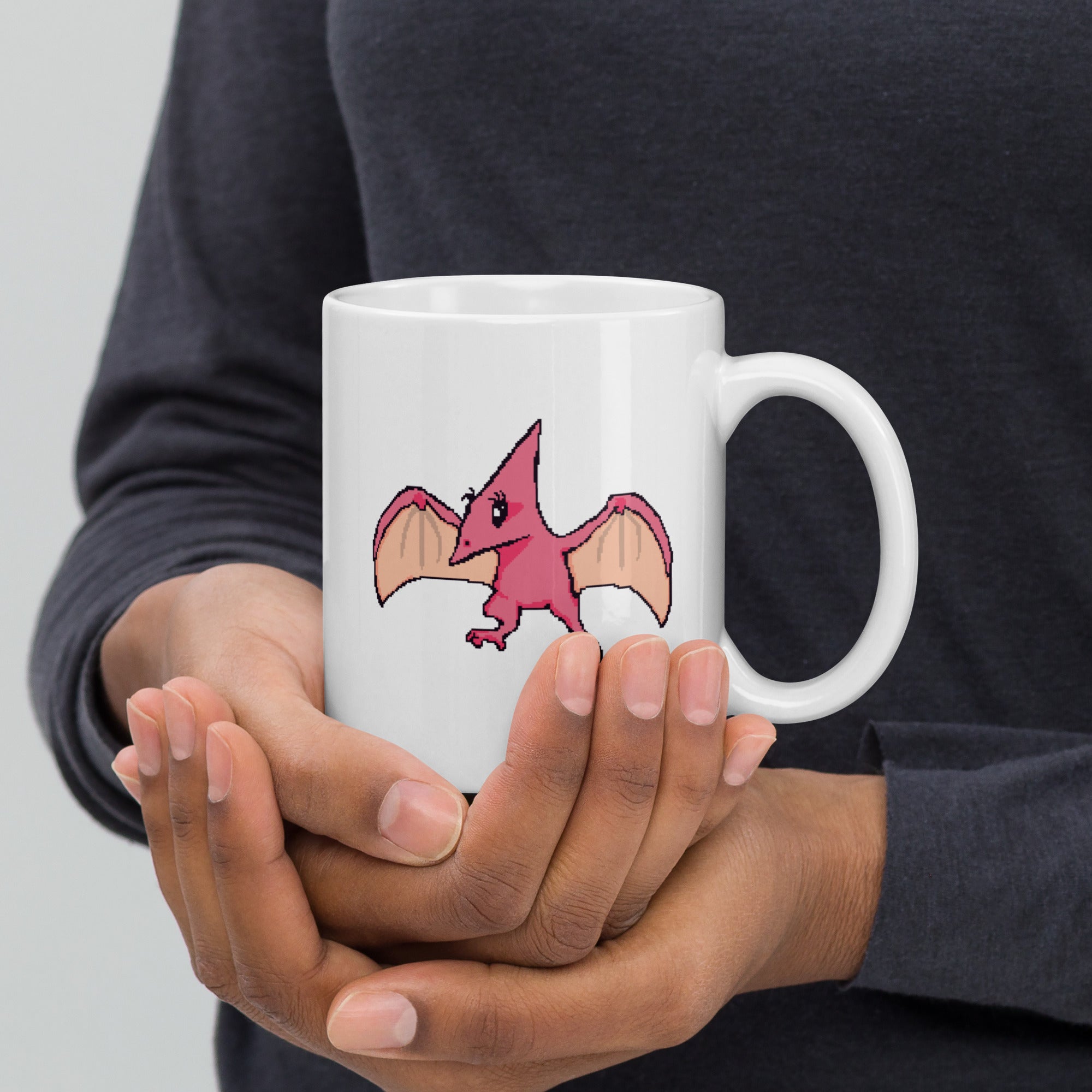 PixelTRex™ – Tera the Pteranodon Pixel Creature 11 oz Mug