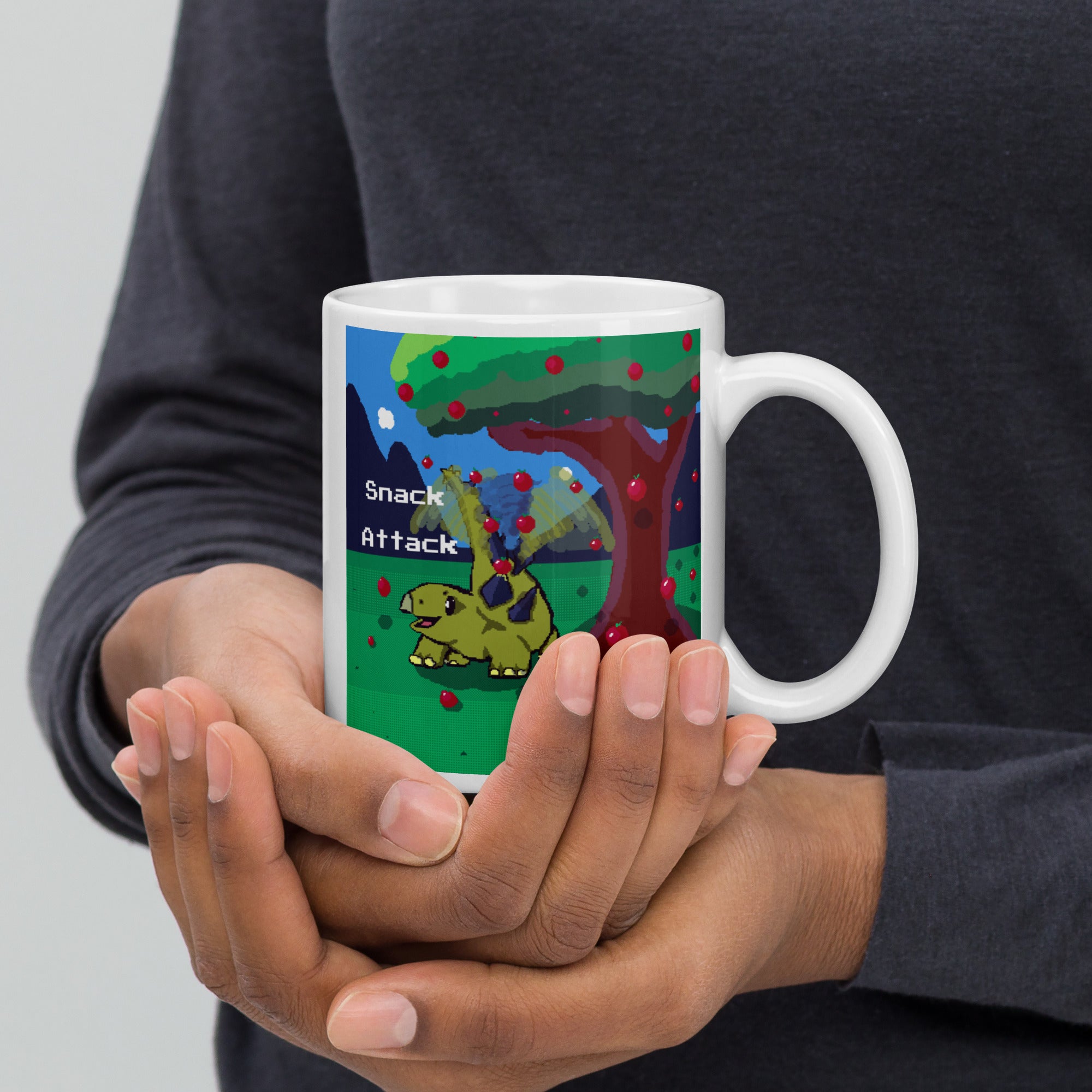 PixelTRex™ – Stego “Snack Attack” 11 oz Mug